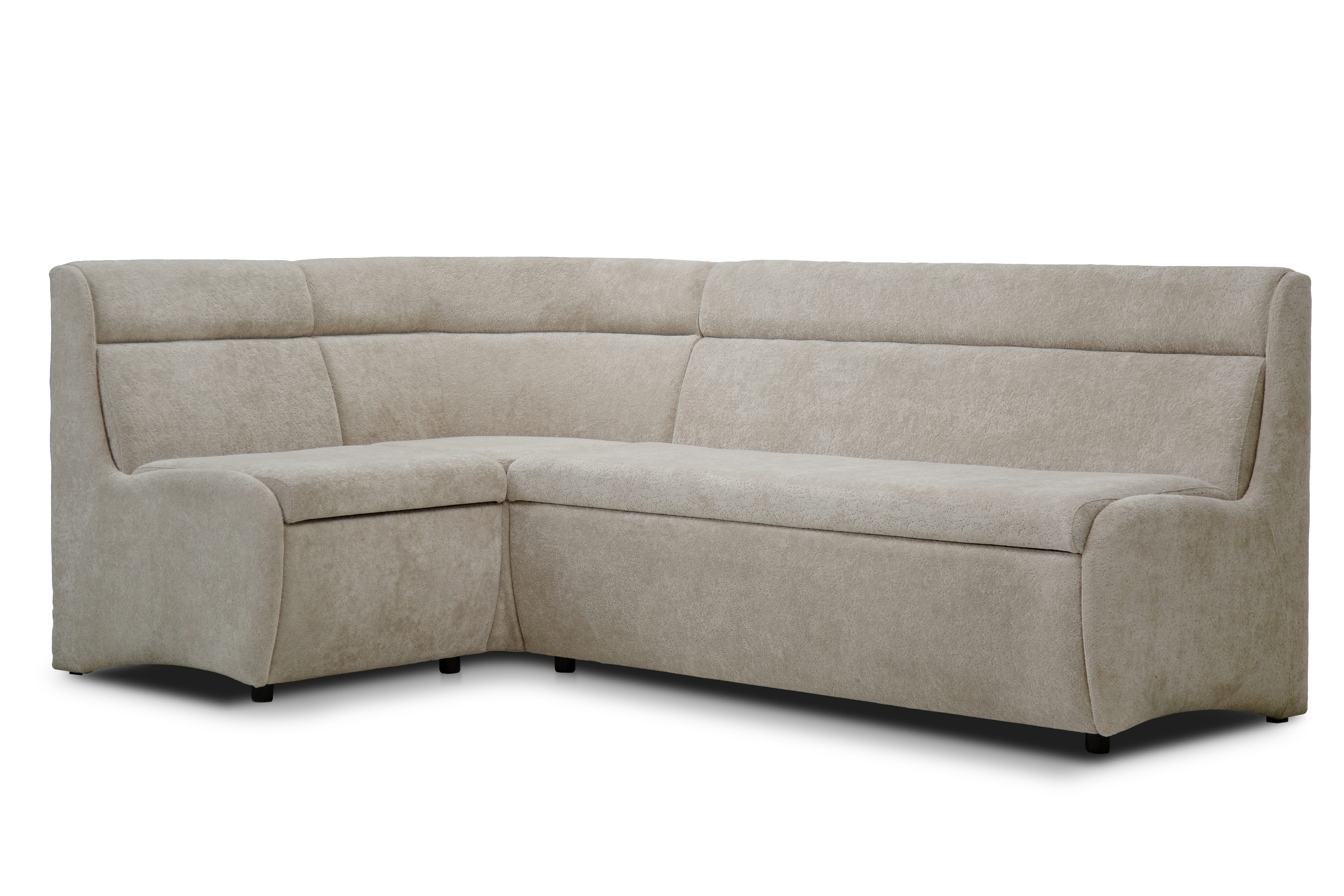 Rodnik Eckbank 215 x 132 cm mit Stauraum Vesta, Schenkel wechselbar, Premium-Polsterstoff