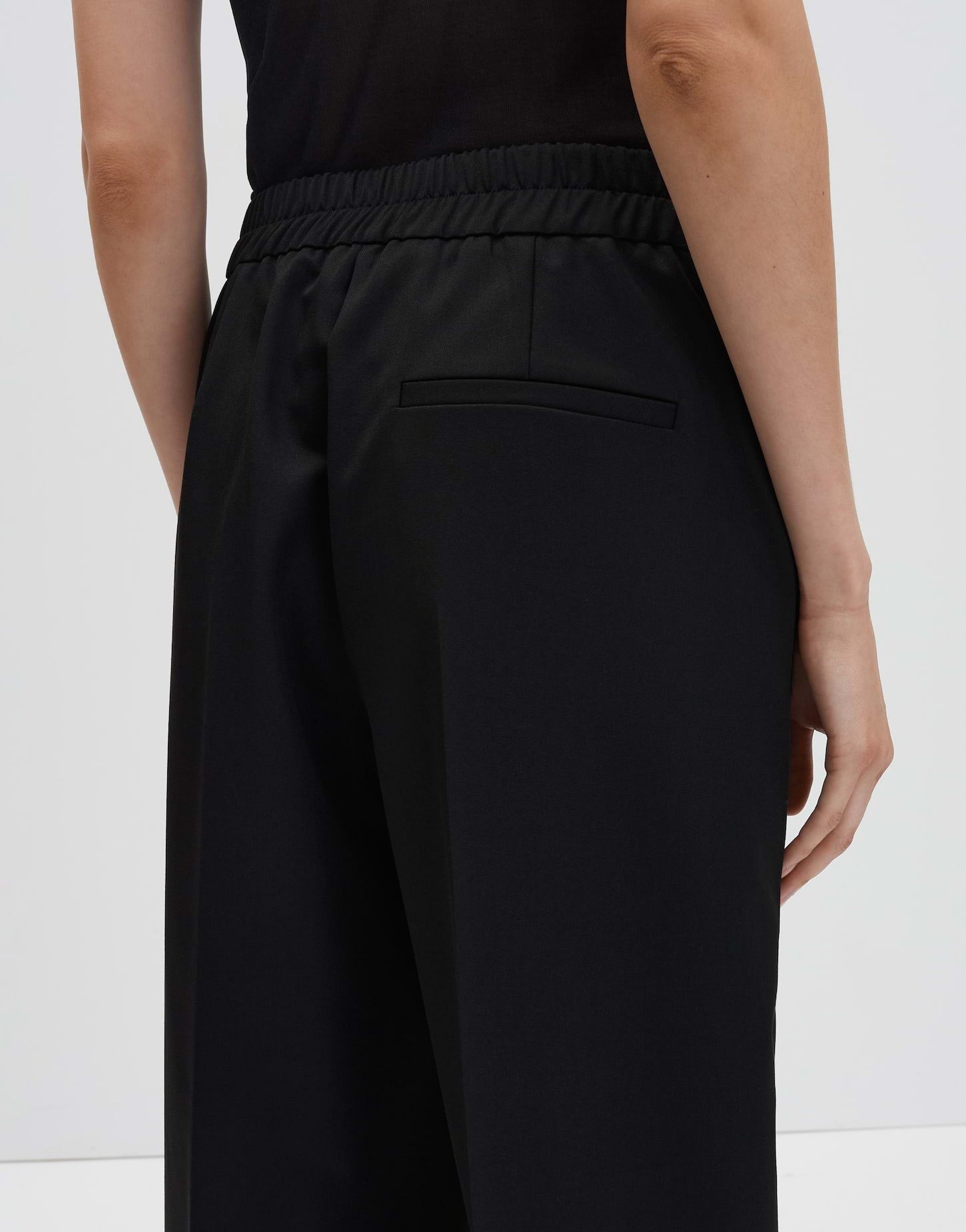 someday Stoffhose CISILIA DECODED in feiner Mélangeoptik Mid Rise, Cropped, Relaxed Fit – Bild 4 von 5