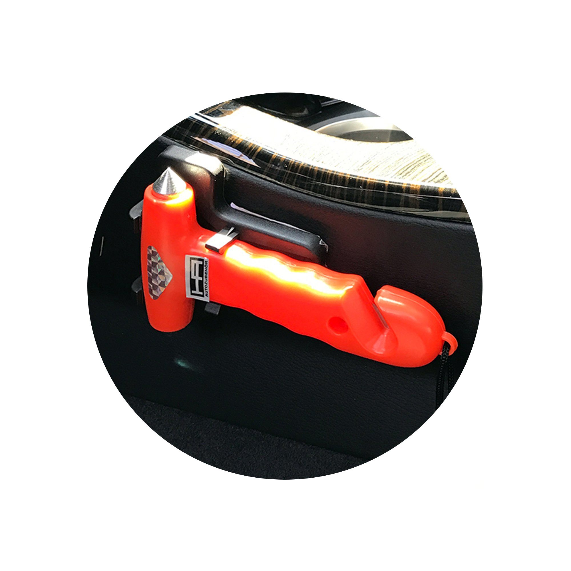 SANISMART Erste-Hilfe-Set Nothammer mit Gurtmesser