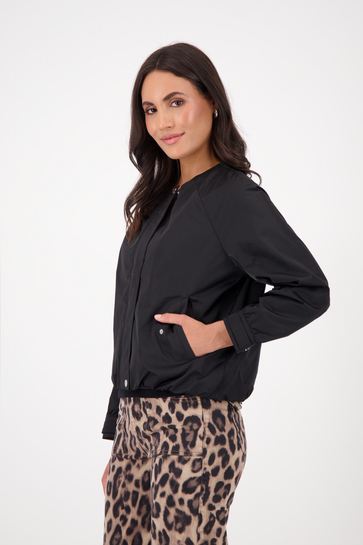 Monari Blouson Jacke Blouson Mit Rundhalsausschnitt günstig online kaufen