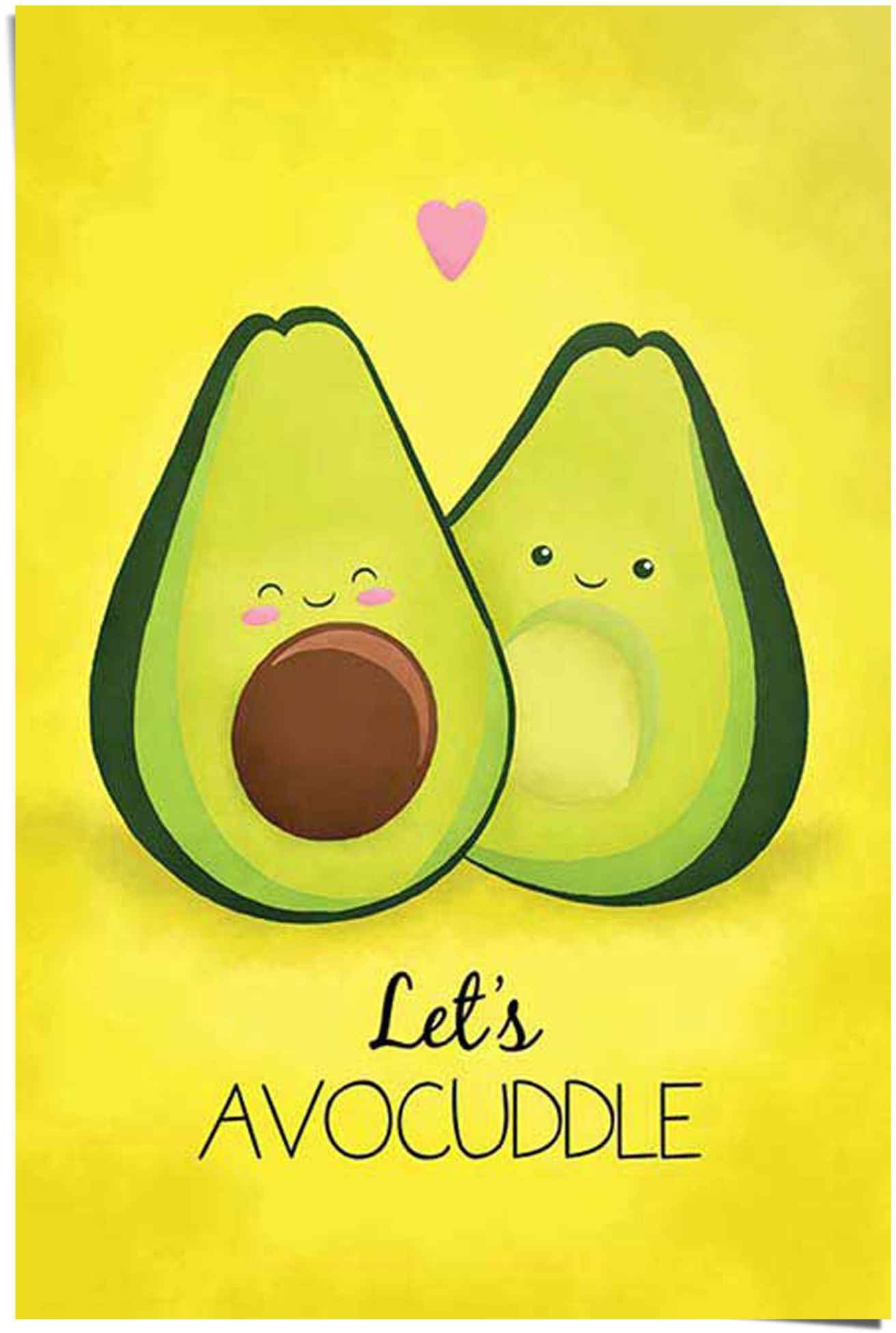 Poster (1 St) Reinders! Avocado avocuddle, let´s