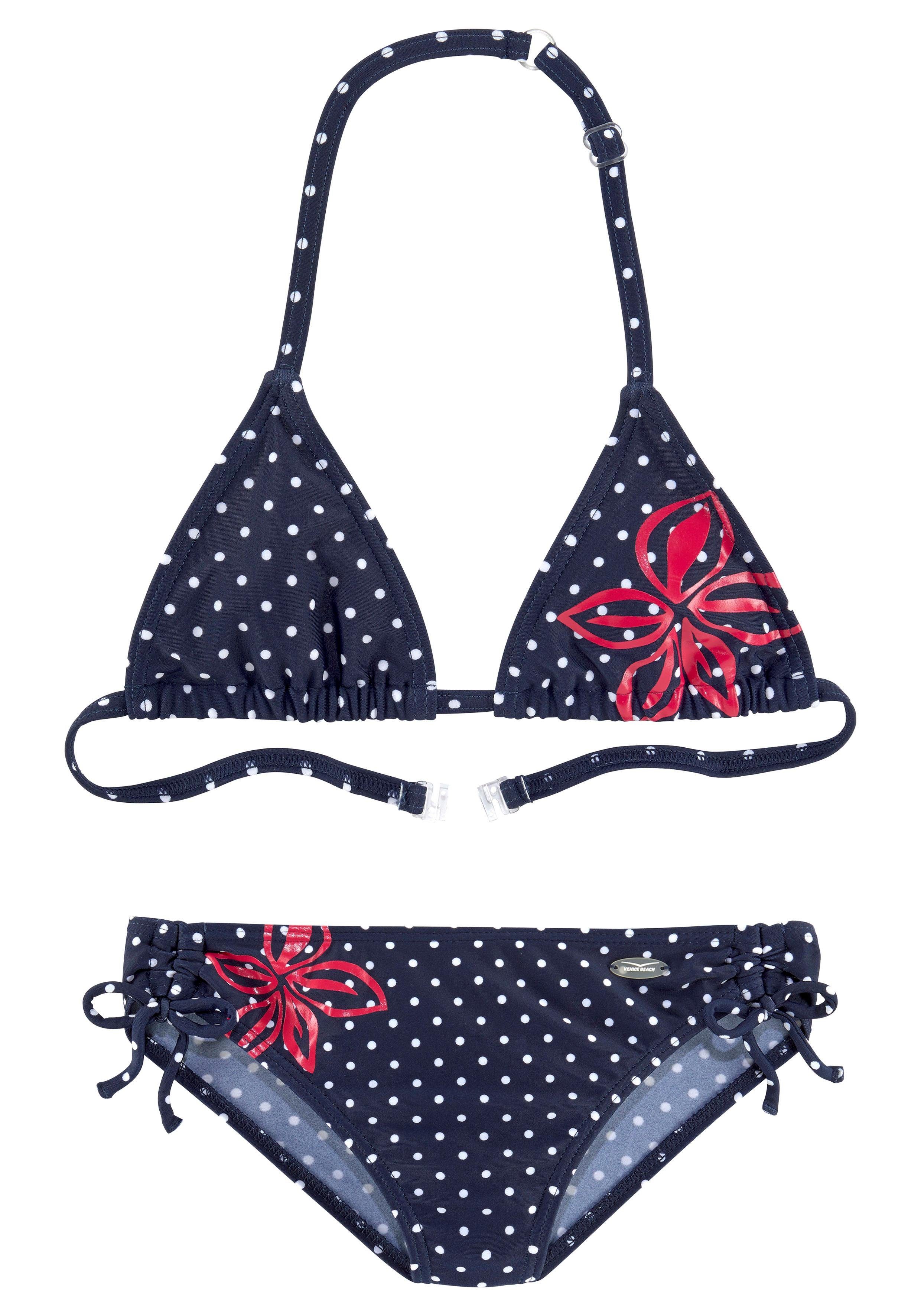 Venice Beach Triangel-Bikini im modischen Punkte-Design marine | Triangel-Bikinis