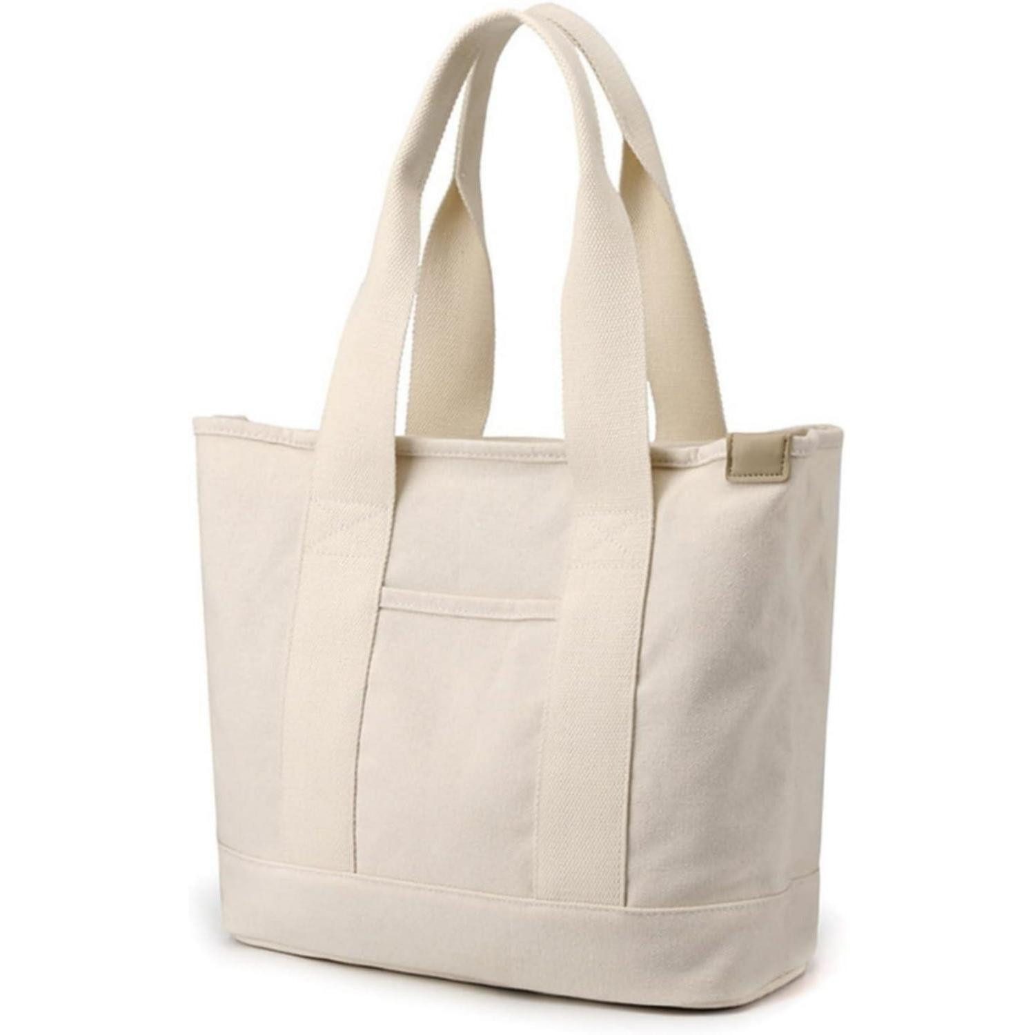 LuxusKollektion Handtasche Handtasche Canvas Damen Umhängetasche Reißverschluss #6 Khaki
