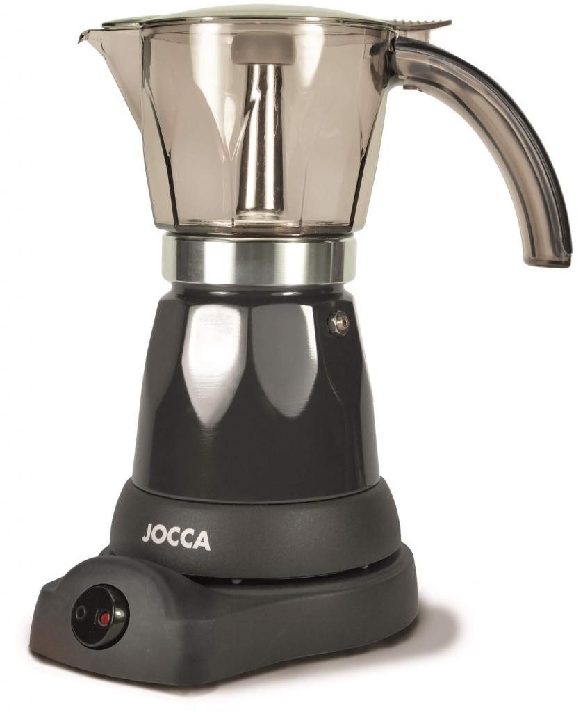 Espressomaschine Kaffeemaschine mit 0,25 L transparente Kaffeekanne Schwarz für 6 Tassen und Warmhaltefunktion