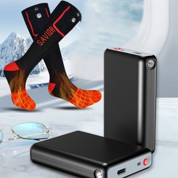 KINSI Akkuleistung für Batteriewechsel,Heizkleidung Handschuhe Batterie, (2 St)