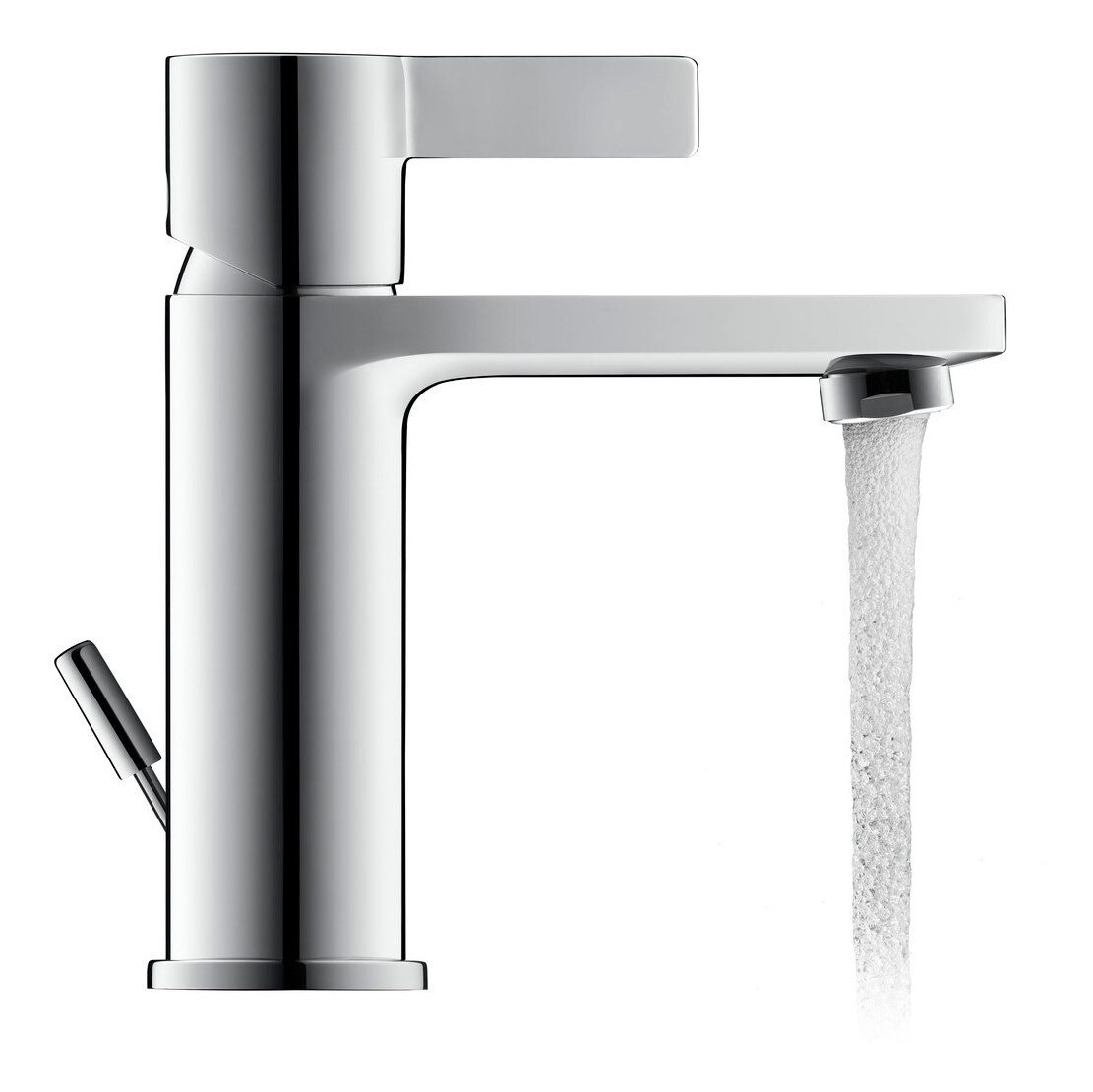 Duravit Waschtischarmatur D-Neo Einhebel Ausladung 109 mm m. Zugstangen-Ablaufgarnitur - Chrom