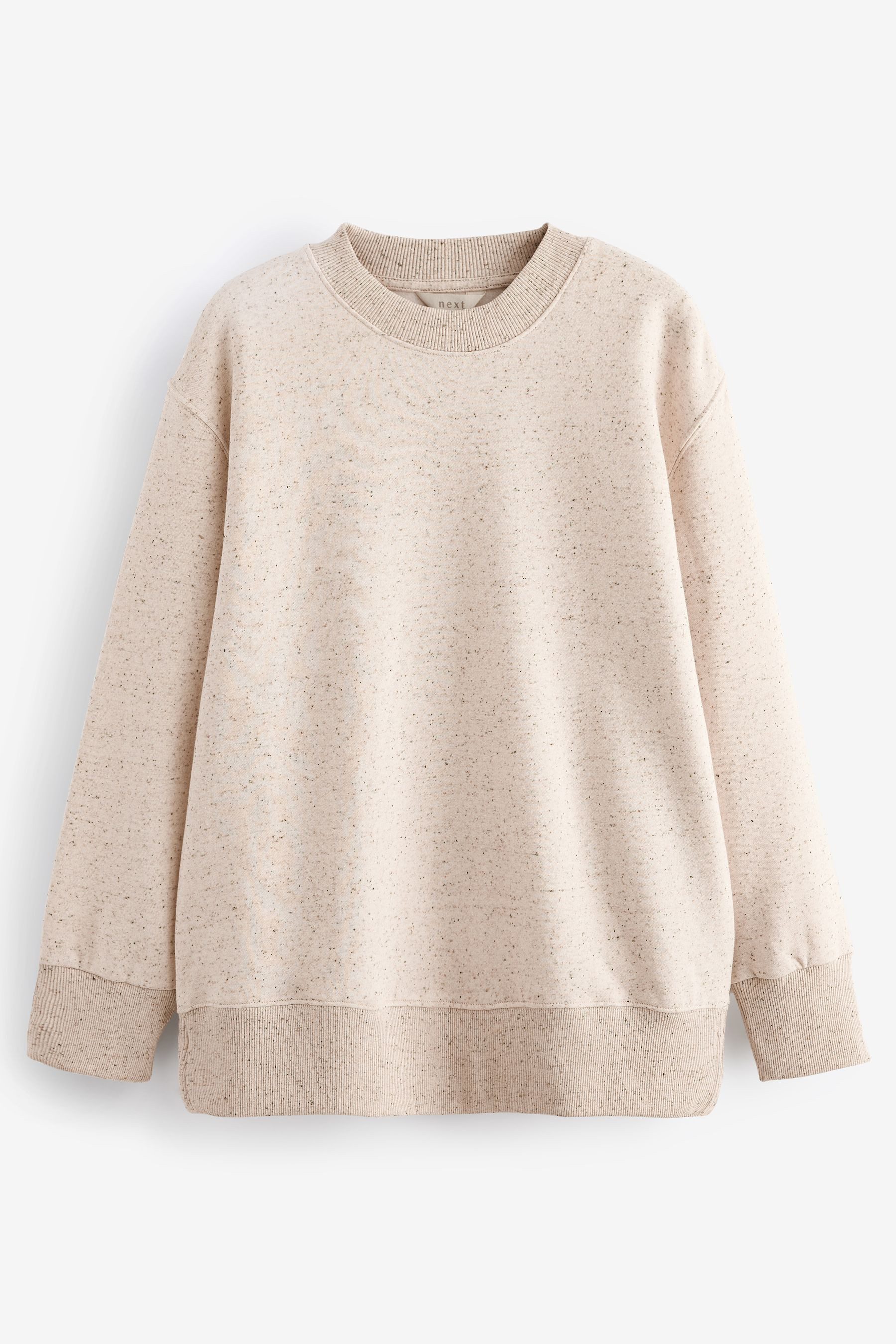 Next Longsweatshirt Angerautes Relaxed Fit Oversized-Sweatshirt günstig online kaufen