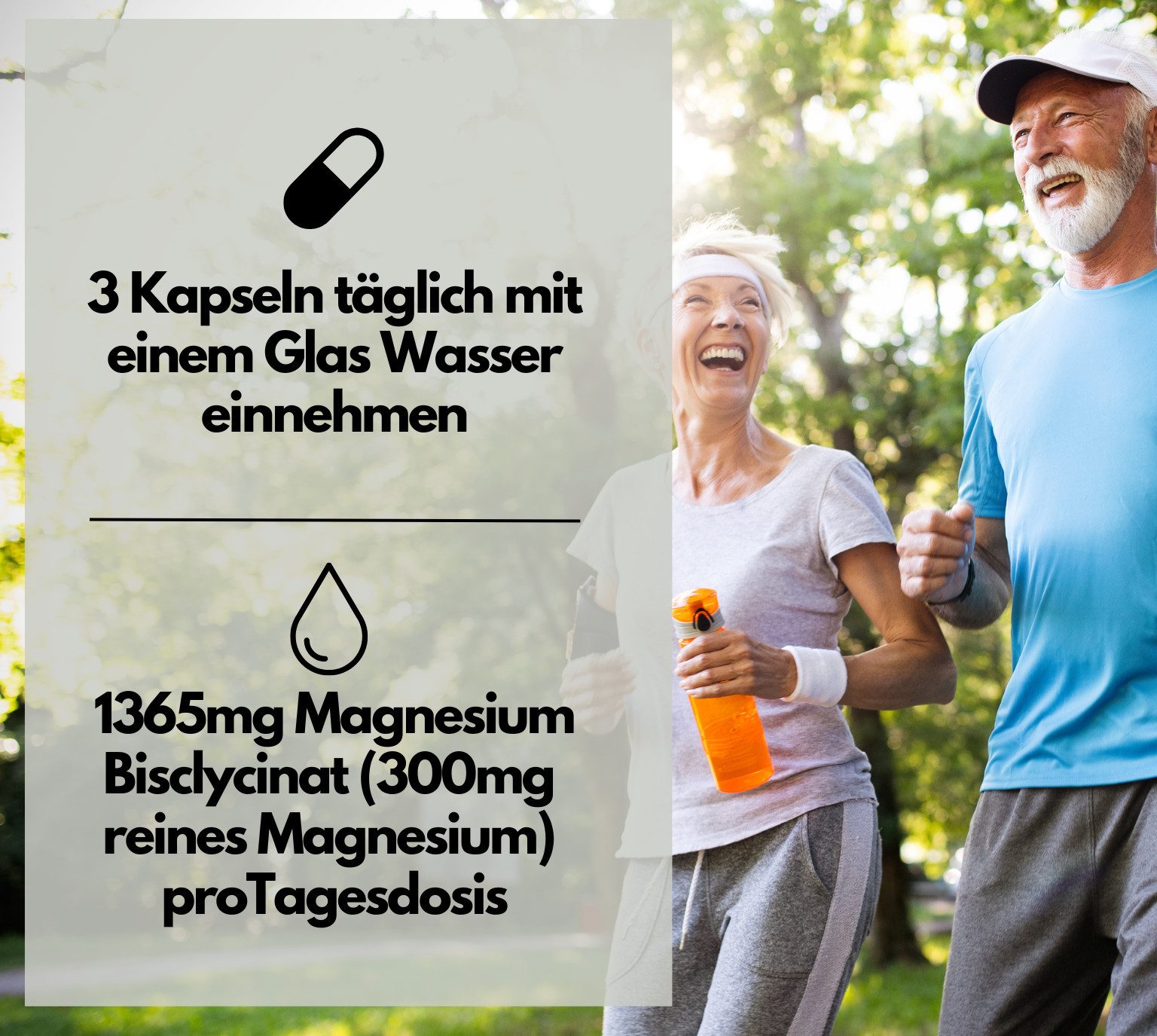 Magnesiumbisglycinat, hochdosiert 1365mg pro Tag, 365 vegane Kapseln Kapseln, 1 er 207 g