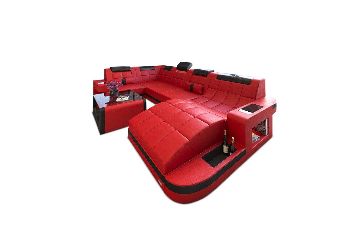 Sofa Dreams Wohnlandschaft Leder Ledercouch Sofa günstig online kaufen
