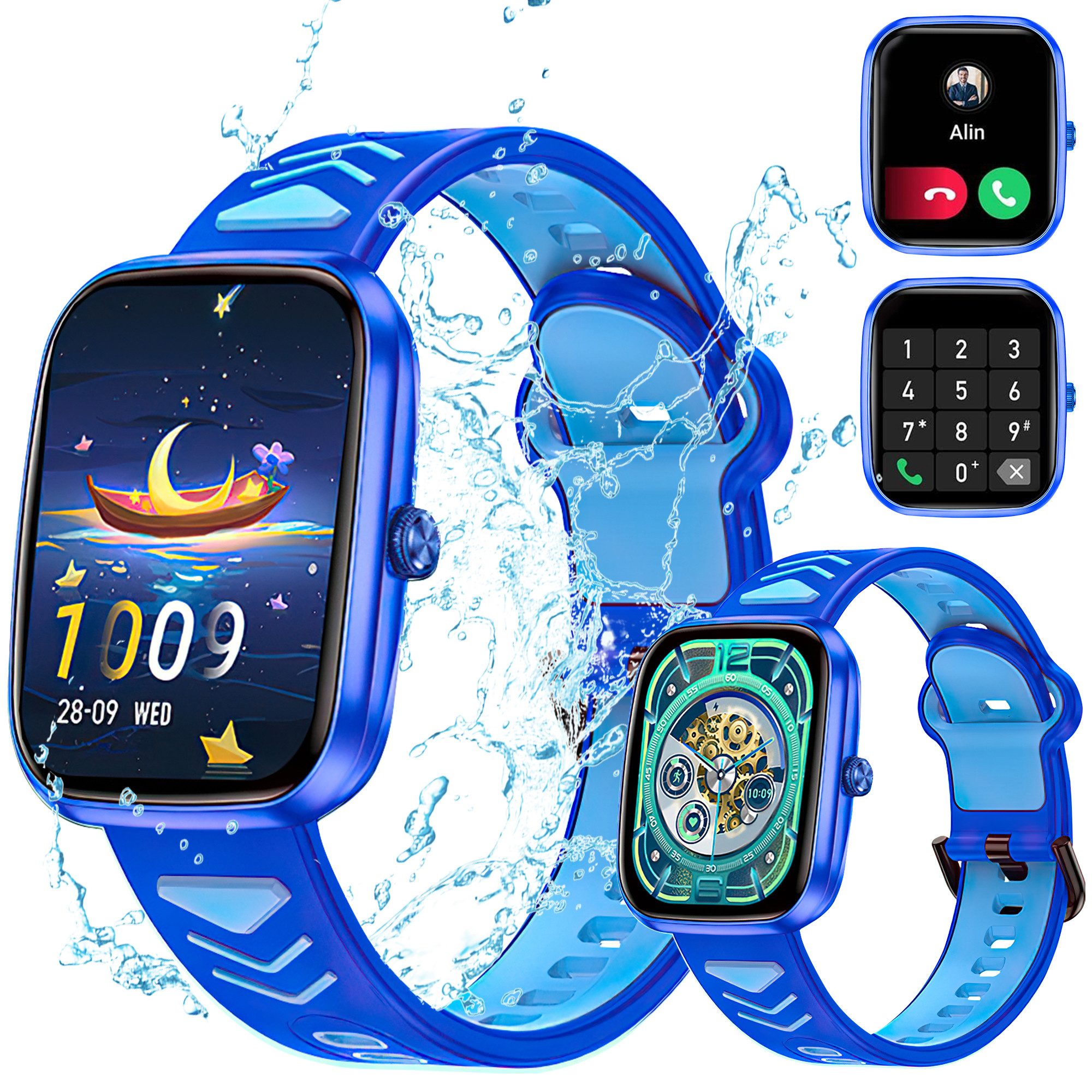 ibettertec Kinder Smartwatch für Jungen und Mädchen Smartwatch (IP68 wasserdichte Fitness Aktivitäts Tracker Uhr,Herzfrequenz Schlafmonitor,20+ Sportmodi,Schrittzähler,Wecker,Kindergeschenke für Teenager ab 5 Jahren cm)