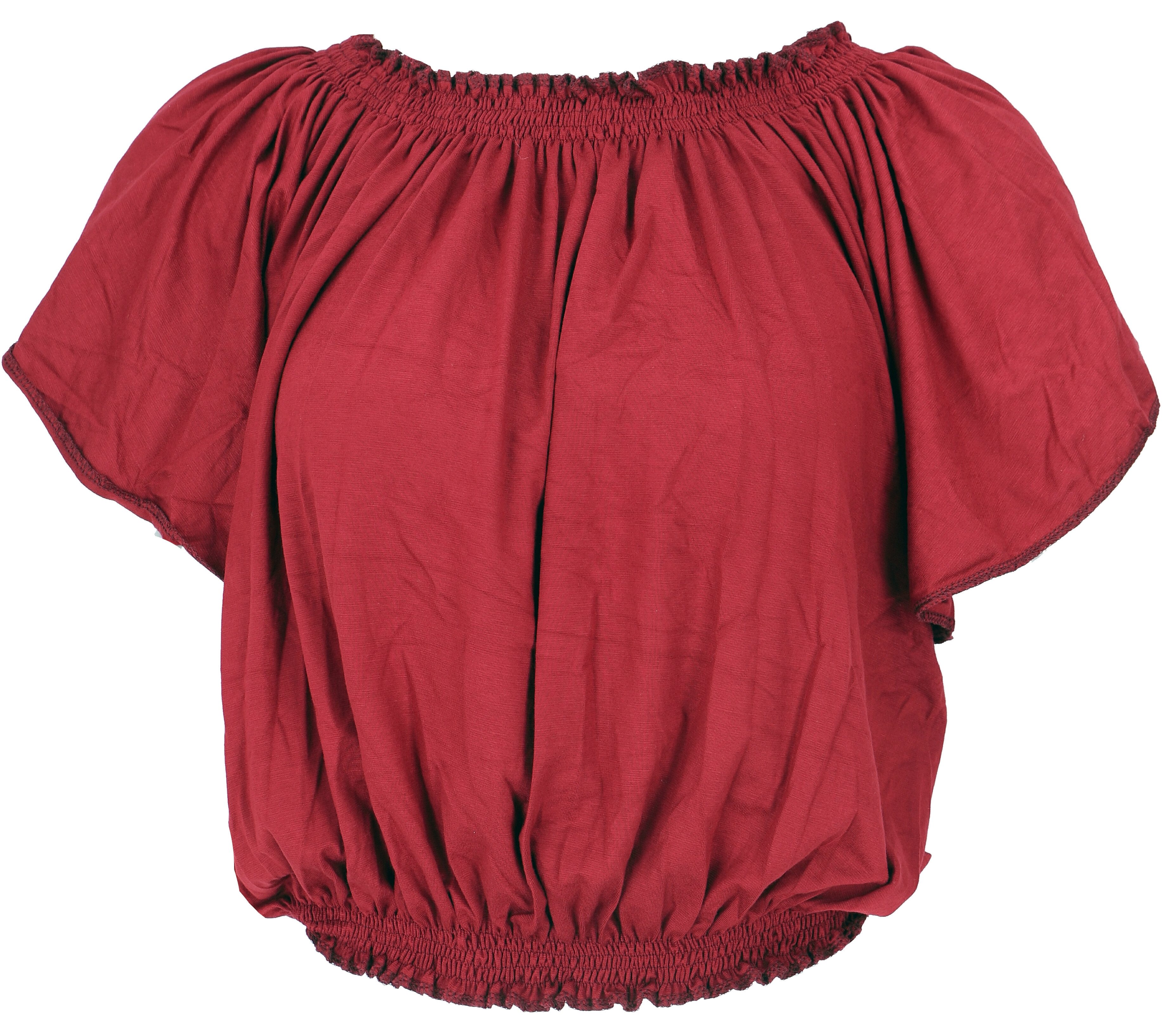 Guru-Shop T-Shirt Schulterfreies Top, Carmen Shirt günstig online kaufen