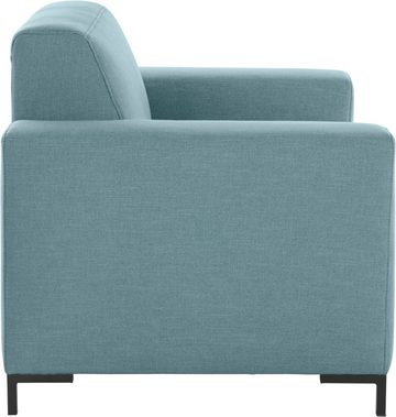 OTTO products Sessel Grazzo, hochwertige Stoffe aus recyceltem Material, Steppung im Sitzbereich