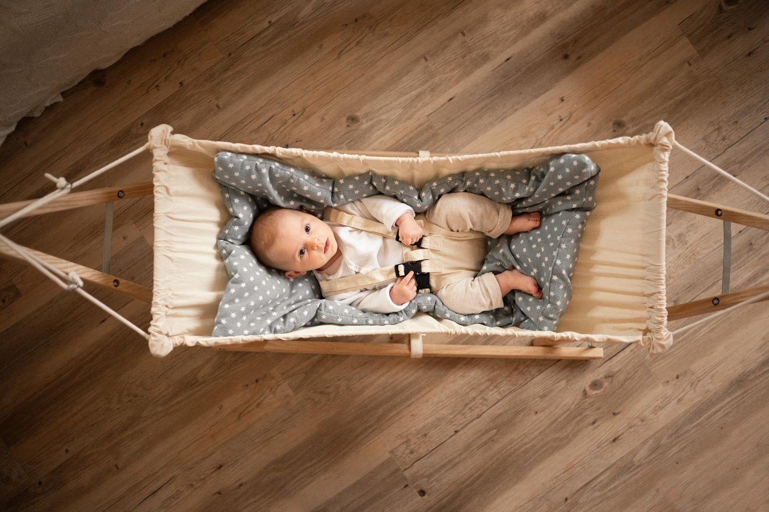Amazonas Hängematte Koala Babyhängematte Royal-Set mit Holzgestell & Inlay, günstig online kaufen