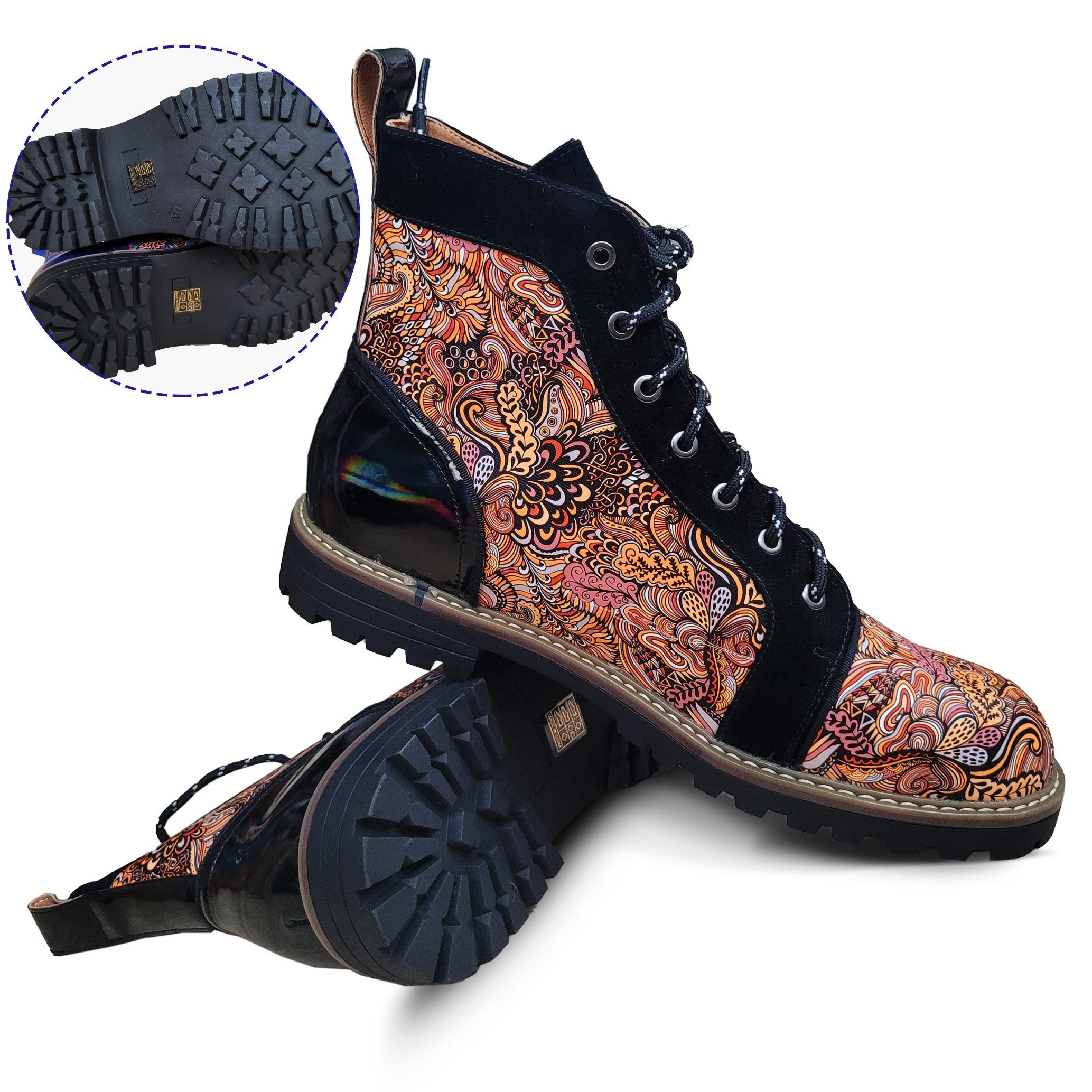 GOLDEN GOLDEN Winterstiefel Herren Schnürung Lässige Herrenstiefel Winterstiefel