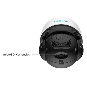 Reolink RLC-523WA 5 MP WLAN PTZ Überwachungskamera (Außenbereich, Innenbereich, 5-facher optischer Zoom, Dualband-WLAN, Schwenken, Neigen, automatische Verfolgung, Spotlight, Nachtsicht bis zu 60 m, Wetterfest)