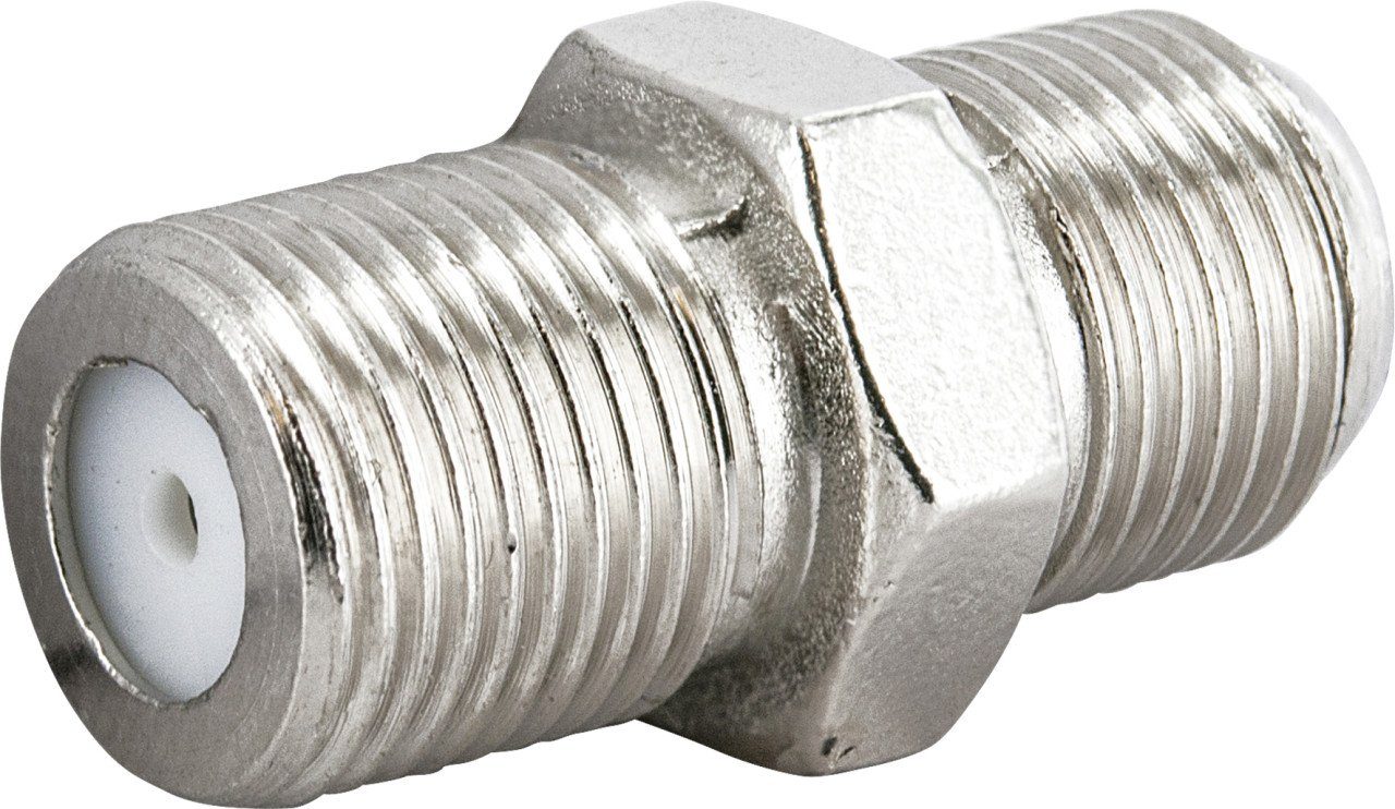 Schwaiger Schwaiger Kabelverbinder Doppelbuchse silber, 1x F Camping Sat-Anlage