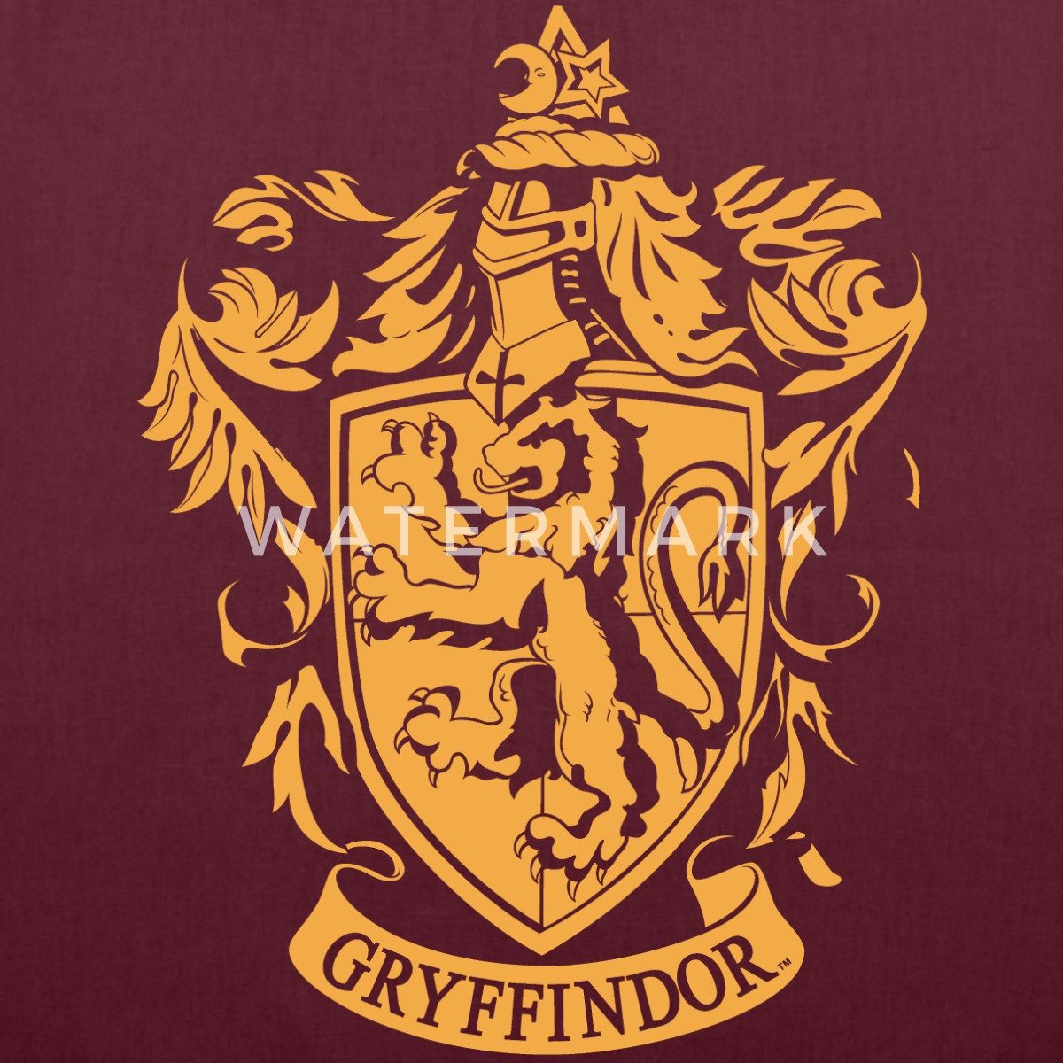 Spreadshirt Henkeltasche Harry Potter Haus Gryffindor Wappen Logo Stoffbeutel (1-tlg)