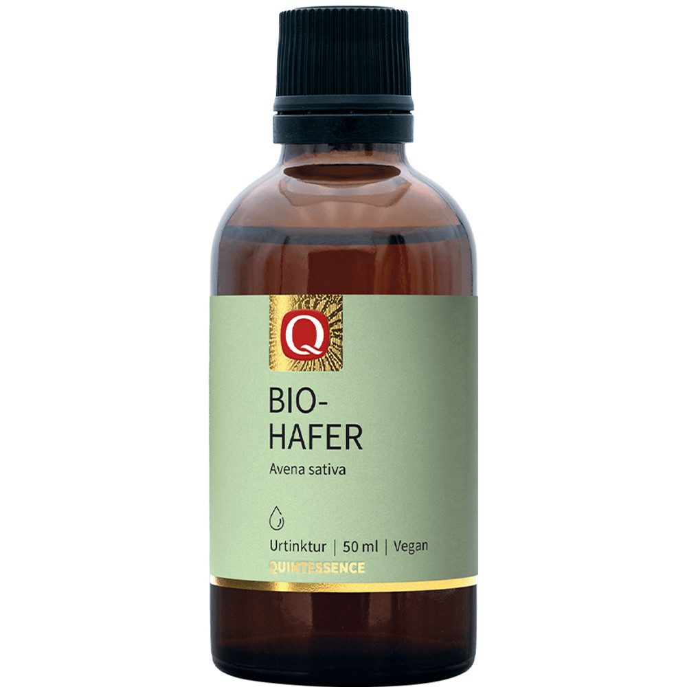 Quintessence Bio-Hafer Tinktur - Traditionelle Extraktion nach Paracelsus-vegane Tropfen, 50 ml, Hochwertige Premiumqualität in Bioqualität - für dein Wohlbefinden