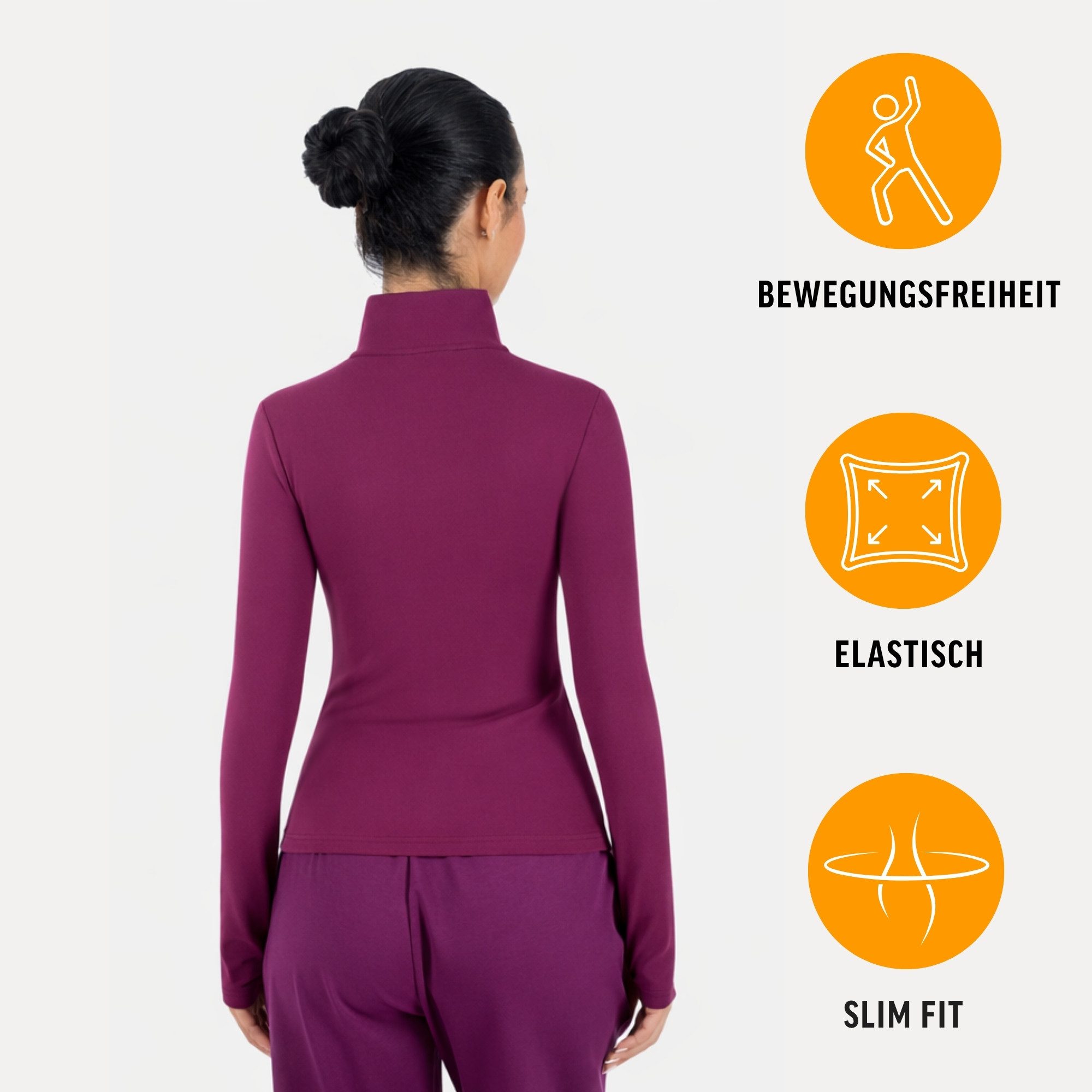 Smilodox Trainingsjacke Kenna, Sportjacke mit tailliertem Schnitt, Windbreaker Laufjacke Sport Oberteil Daumenlöcher Activewear Atmungsaktiv Freizeit Fitness
