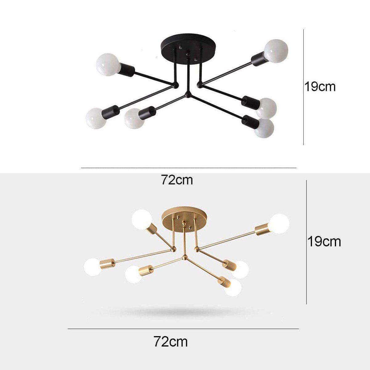 DOPWii Kronleuchter 6 Köpfe/8 Köpfe,Deckenlampe,Enthält keine günstig online kaufen
