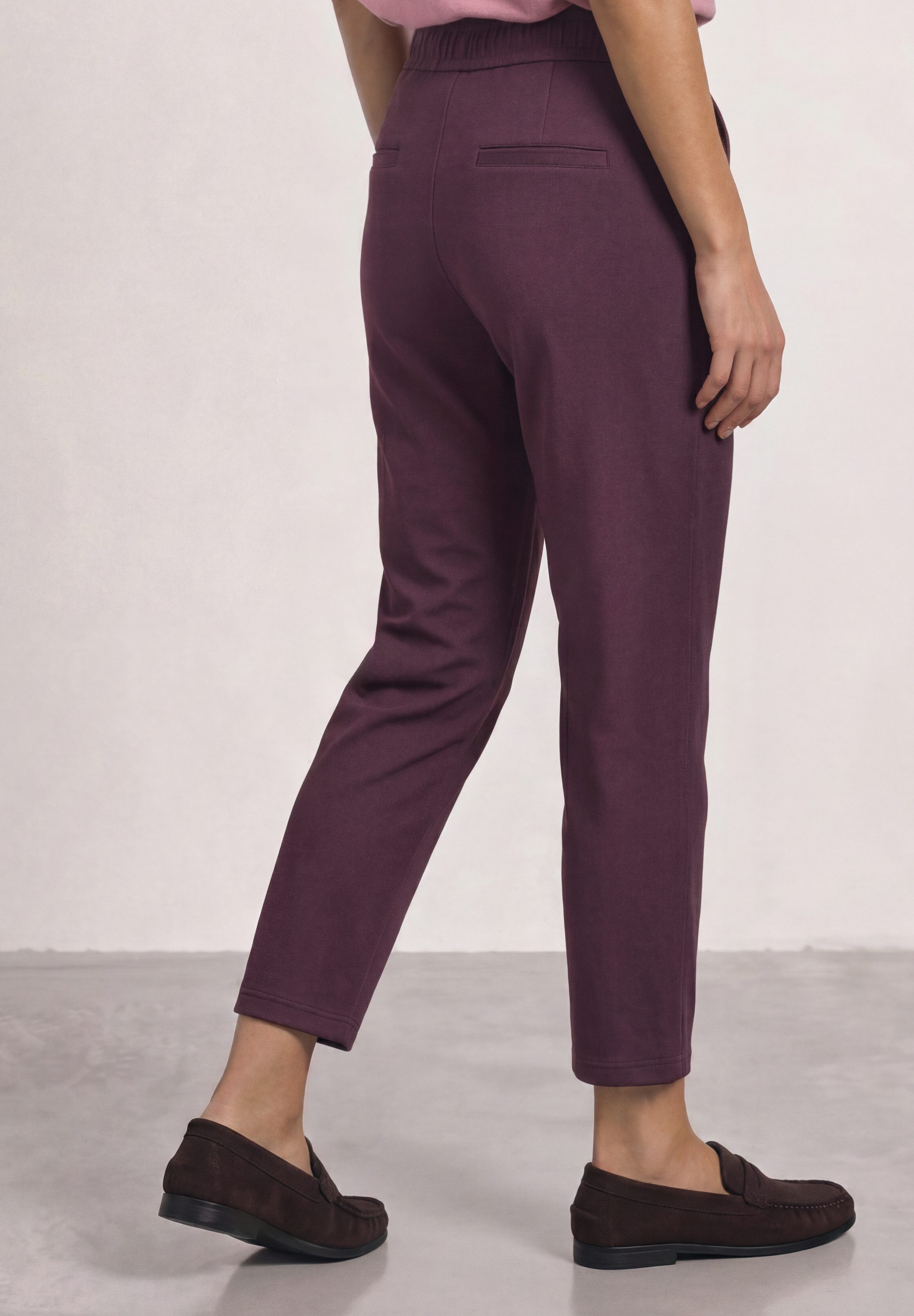 STREET ONE Stoffhose mit Schnallen