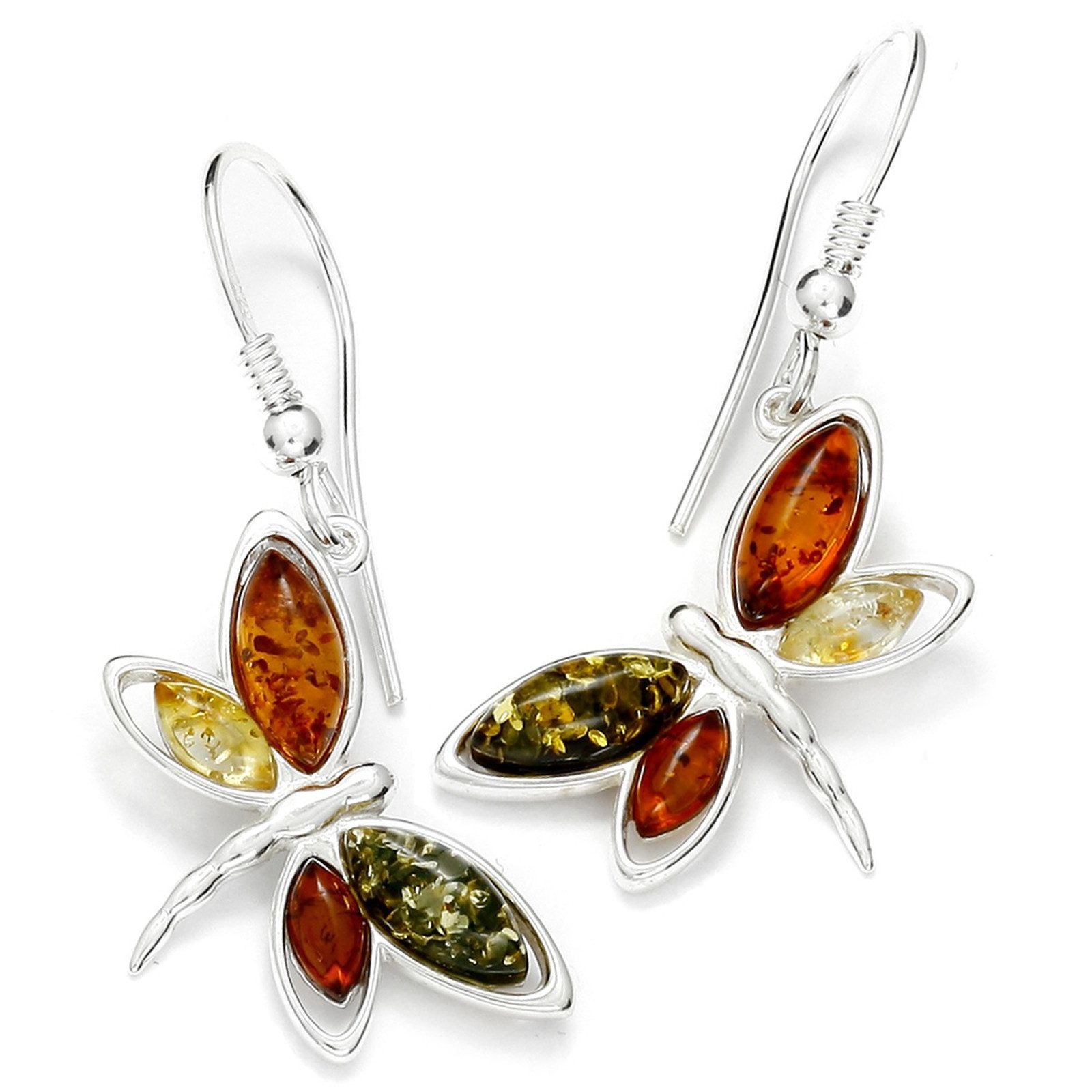 OSTSEE-SCHMUCK Paar Ohrhänger Ostsee-Schmuck Ohrhänger Schmetterling Ohrhän günstig online kaufen