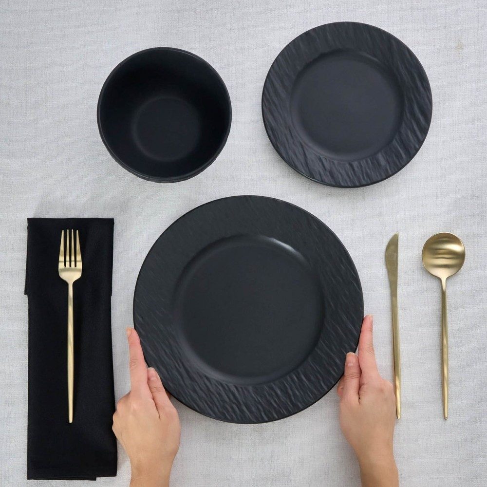Karaca Geschirr-Set Solem Embossed Geschirrset für 6 Personen, 18-tlg. Tafelservice, 6 Personen, Steinzeug – Bild 4 von 5