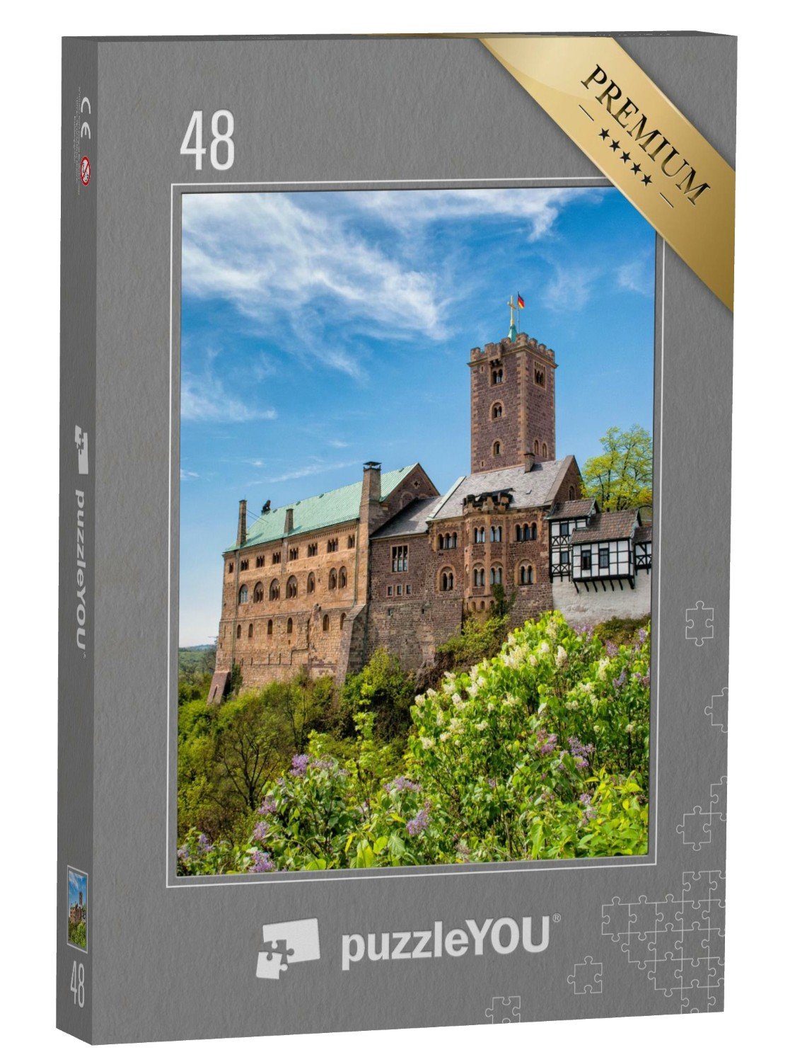 puzzleYOU Puzzle Sehenswürdigkeit: Wartburg in Eisenach, 48 Puzzleteile, puzzleYOU-Kollektionen Wartburg