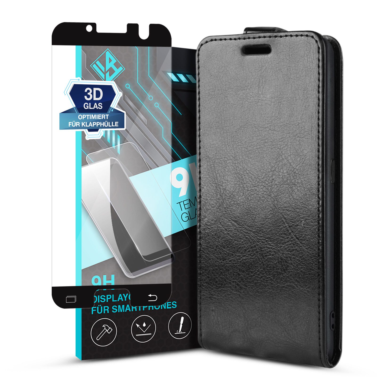 Tec-Expert Handyhülle Klapp Hülle für Samsung Galaxy S7 5.1 Zoll, 5.1", Tasche Klapphülle Case mit Kartenfach Fliphülle vertikal