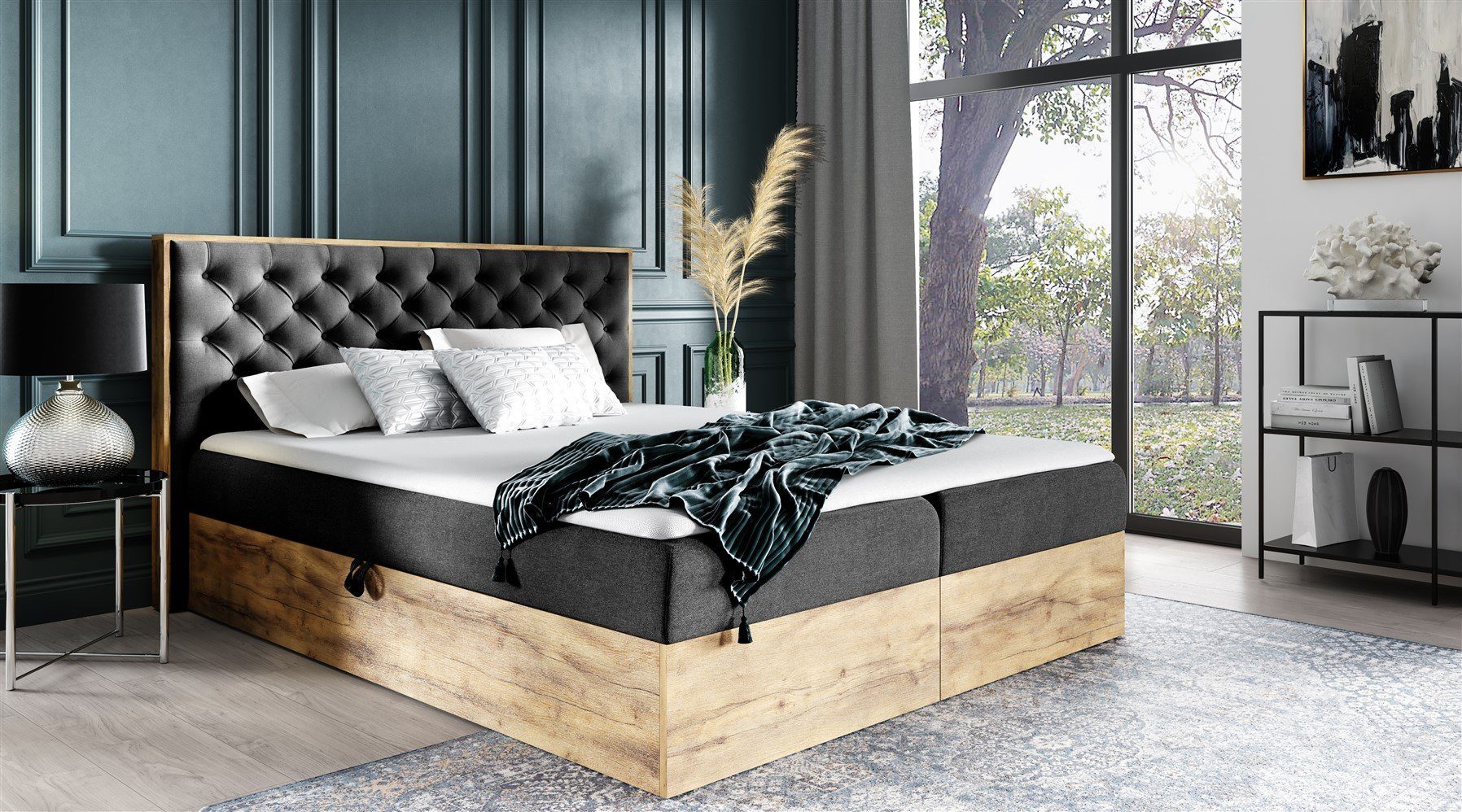 Fun Möbel Boxbett Schlafzimmerbett DIONA Überlänge günstig online kaufen