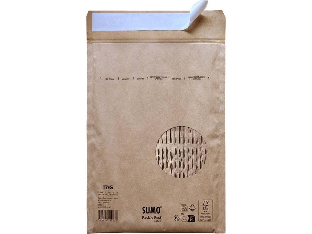 Sumo Versandtasche Sumo Papierpolster-Versandtasche 225 x 340 mm, 25, Haftklebung
