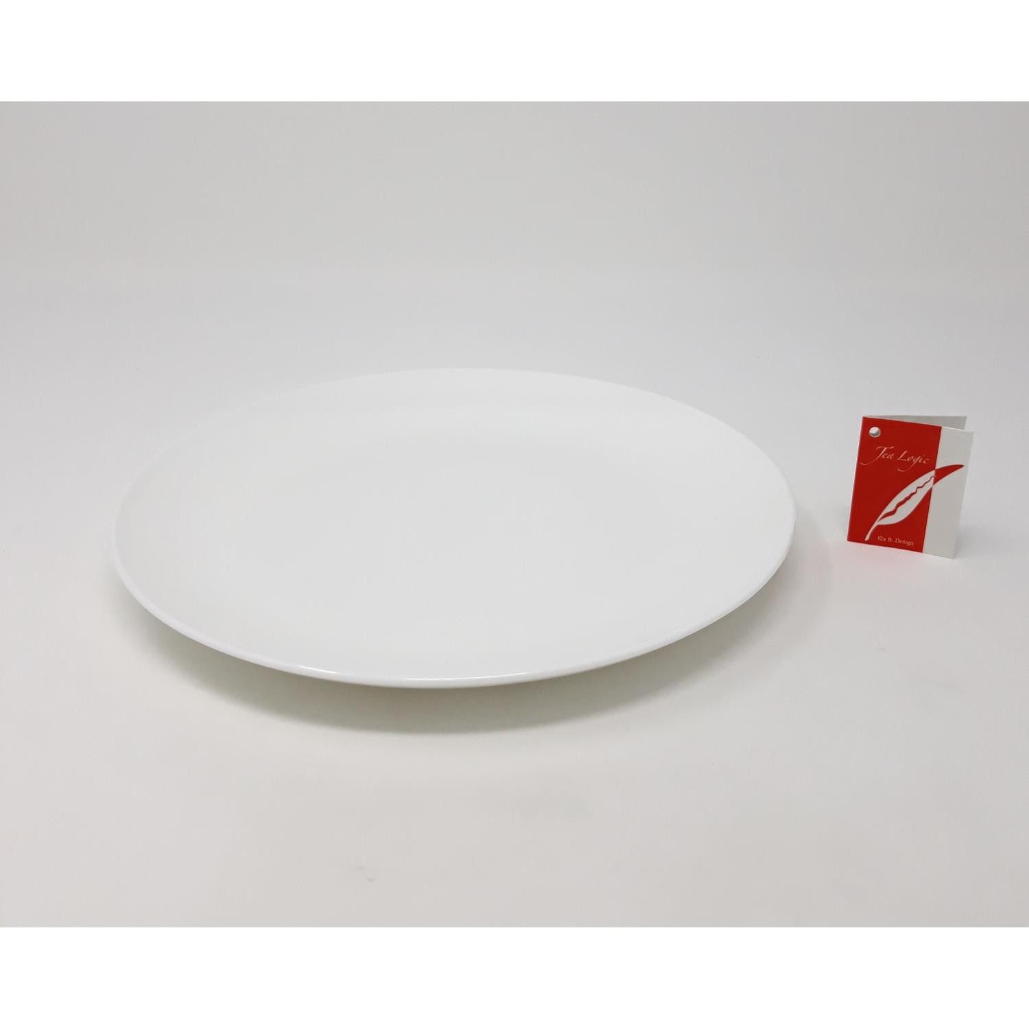 TeaLogic Kuchenteller Weiß, Durchmesser 19 cm, Spülmaschinengeeignet