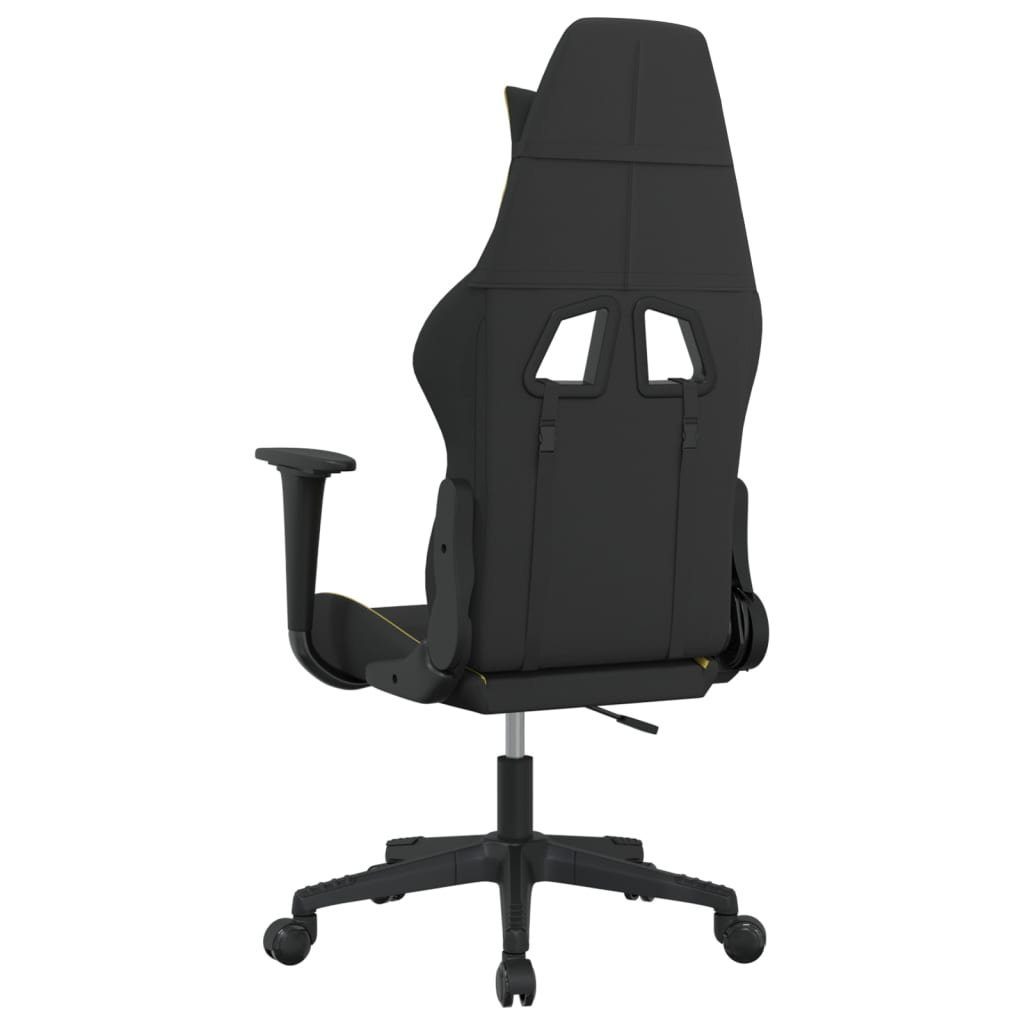 vidaXL Bürostuhl Gaming-Stuhl Schwarz und Stoff Hellgrün