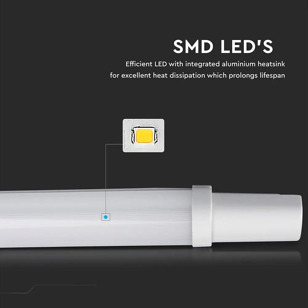etc-shop LED Deckenleuchte, LED-Leuchtmittel Wannenleuchte fest cm Feuchtraumleuchte verbaut, LED Garagenlampe Neutralweiß, 60