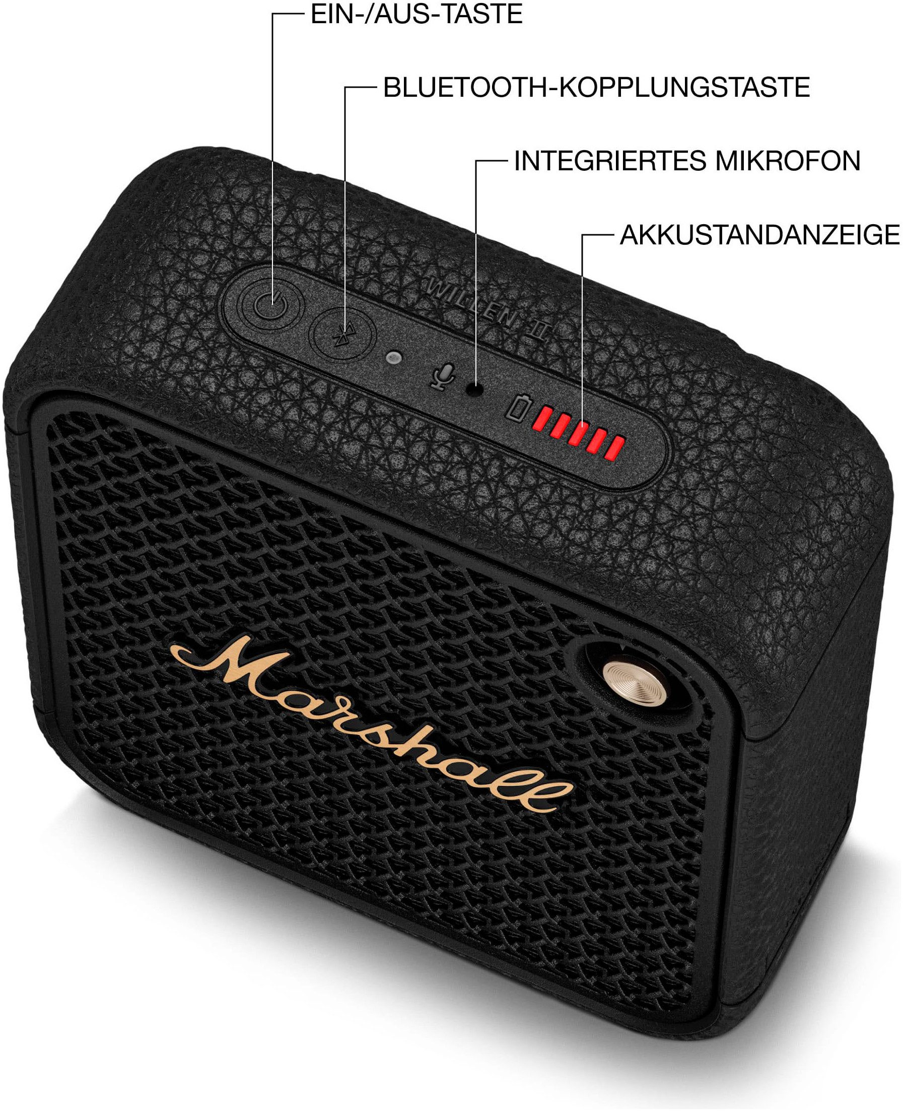 Marshall Willen II Bluetooth-Lautsprecher Mono (Bluetooth, 10 W)