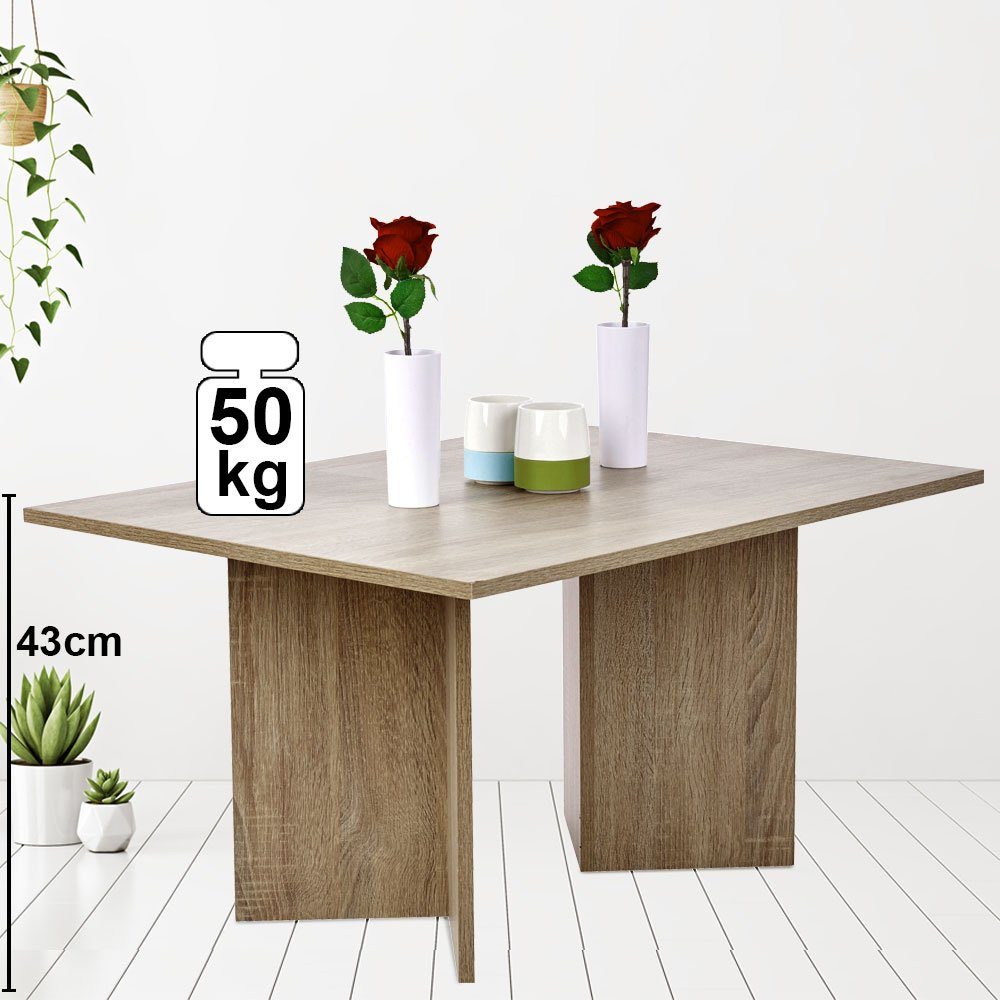 bhp Couchtisch, Couch Kaffee Beistell Tisch Holz Buche foliert Wohn Ess Zimmer Möbel
