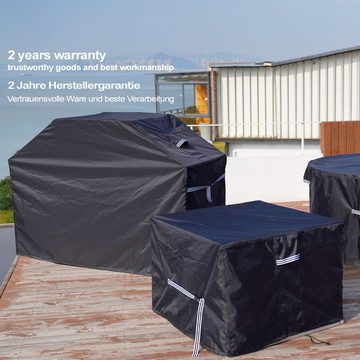 Grasekamp Gartenmöbel-Schutzhülle Black Premium Kissenboxhülle 135x65x55cm