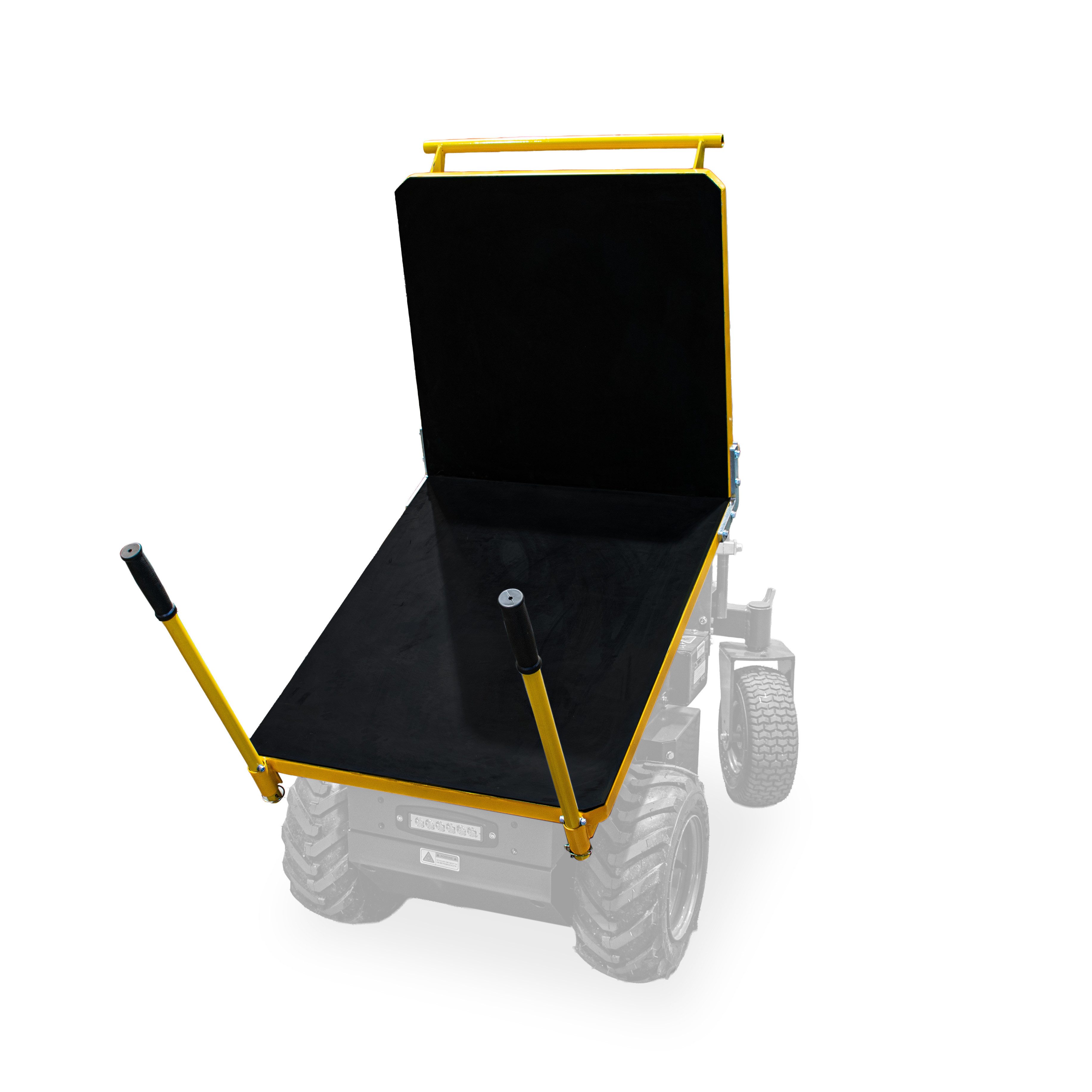 BAMATO Motorschubkarre - Transportaufsatz für Mini Transporter MTR-500REPRO, 1-tlg., Flachladeaufsatz, hydraulisch kippbar