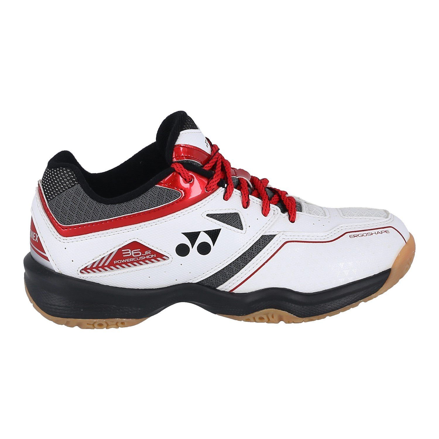 Yonex Power Cushion 36 weiss/rot Kinder Badmintonschuh