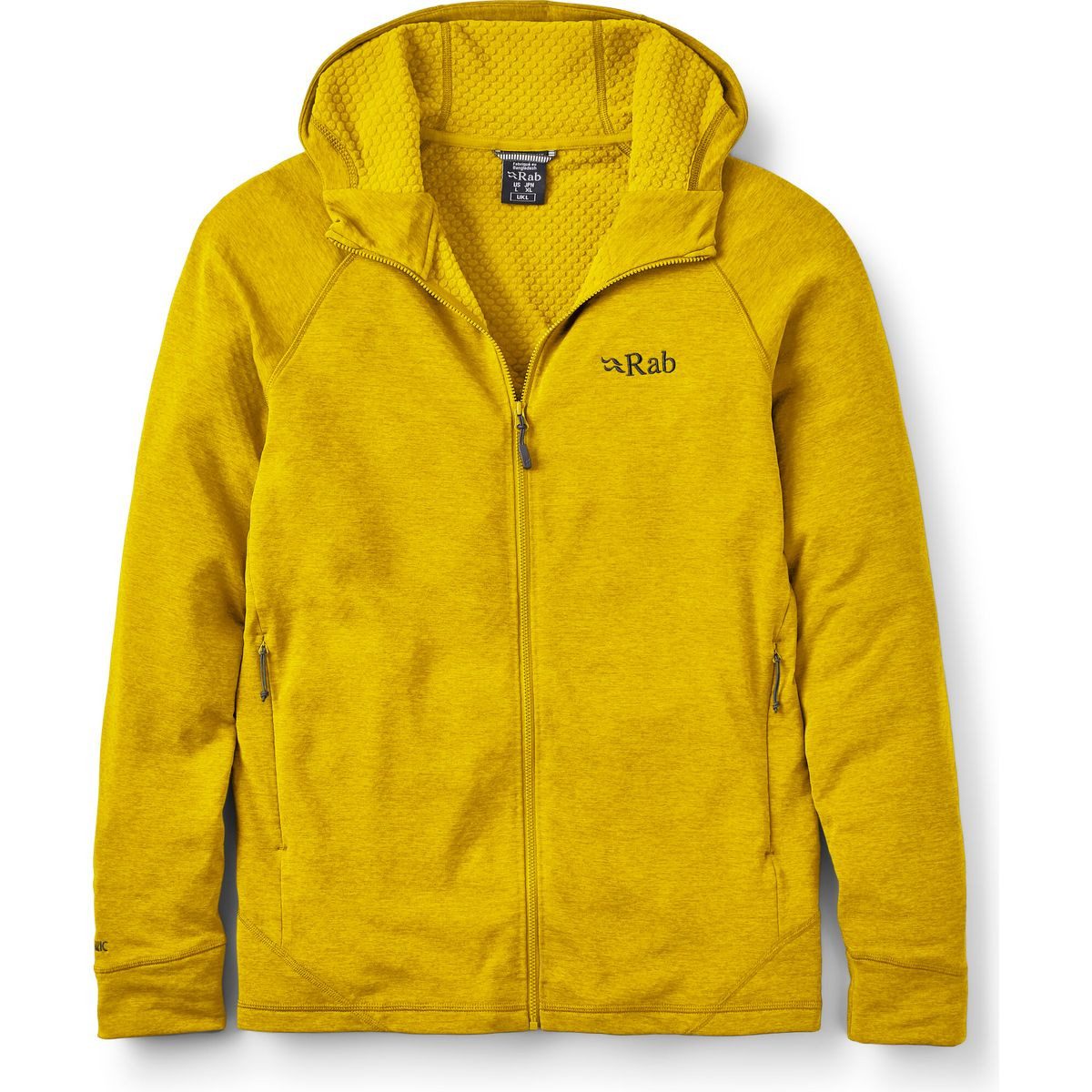 Rab Fleecejacke Nexus Hoody Eine leichte, elastische Fleece-Midlayer aus Thermic™ G mit Kapuze