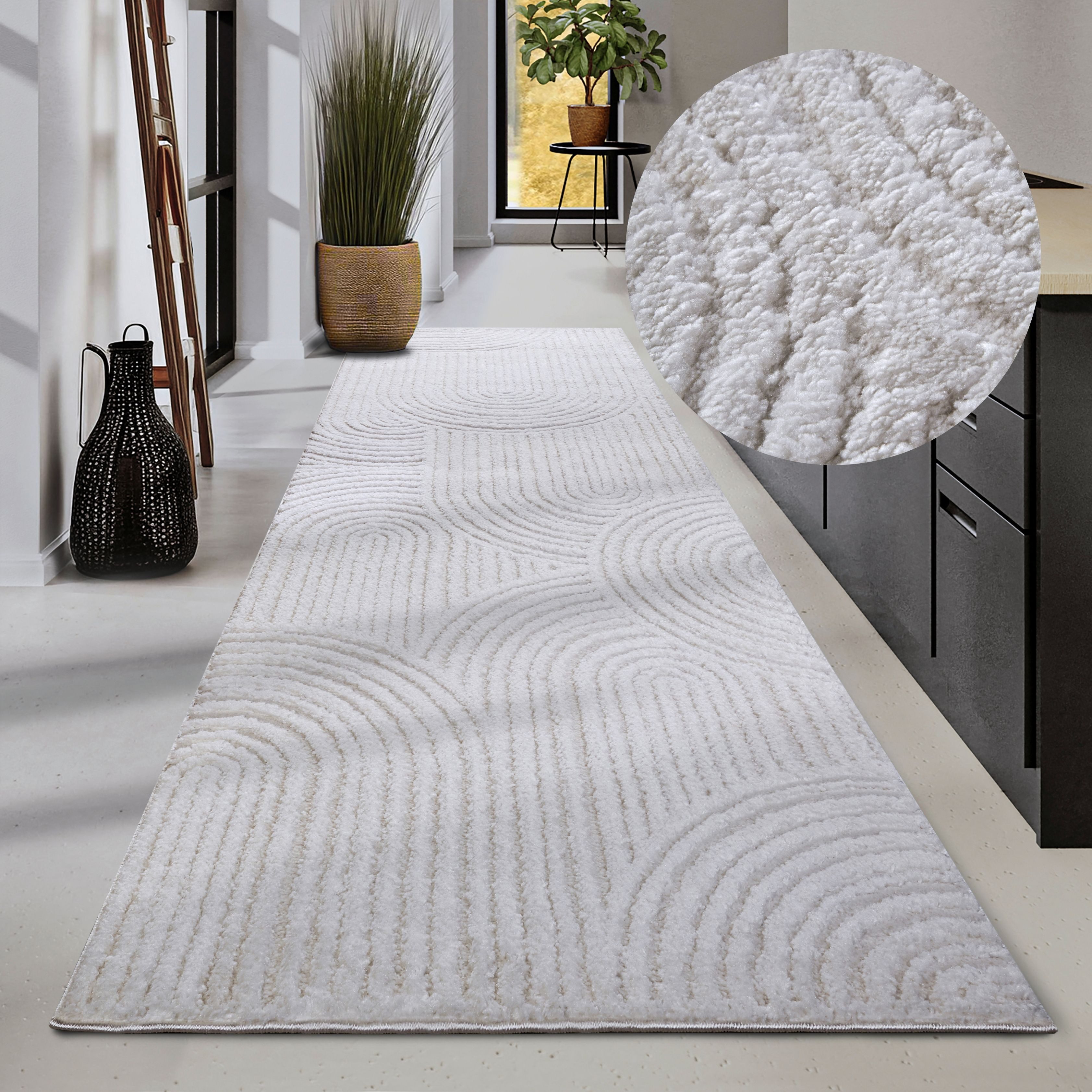 ELLE DECORATION Designteppich »Chappe«, rechteckig, 18 mm Höhe, Shaggy, Läu günstig online kaufen