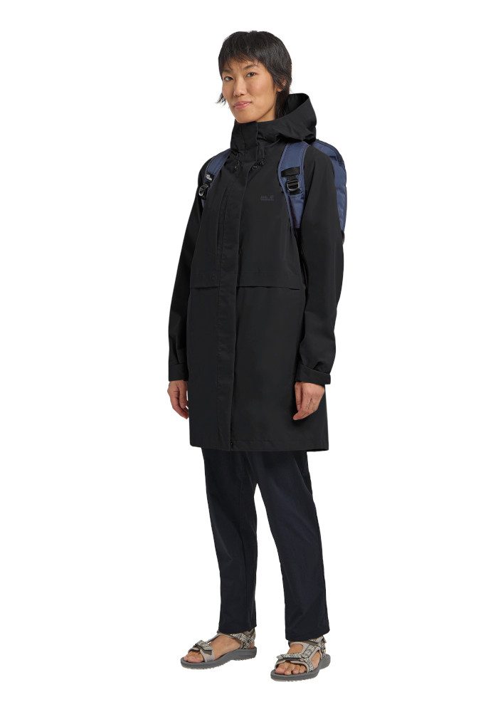 Jack Wolfskin Outdoorjacke TERRAVIEW 2L COAT W Regenmantel, wasserdicht, atmungsaktiv