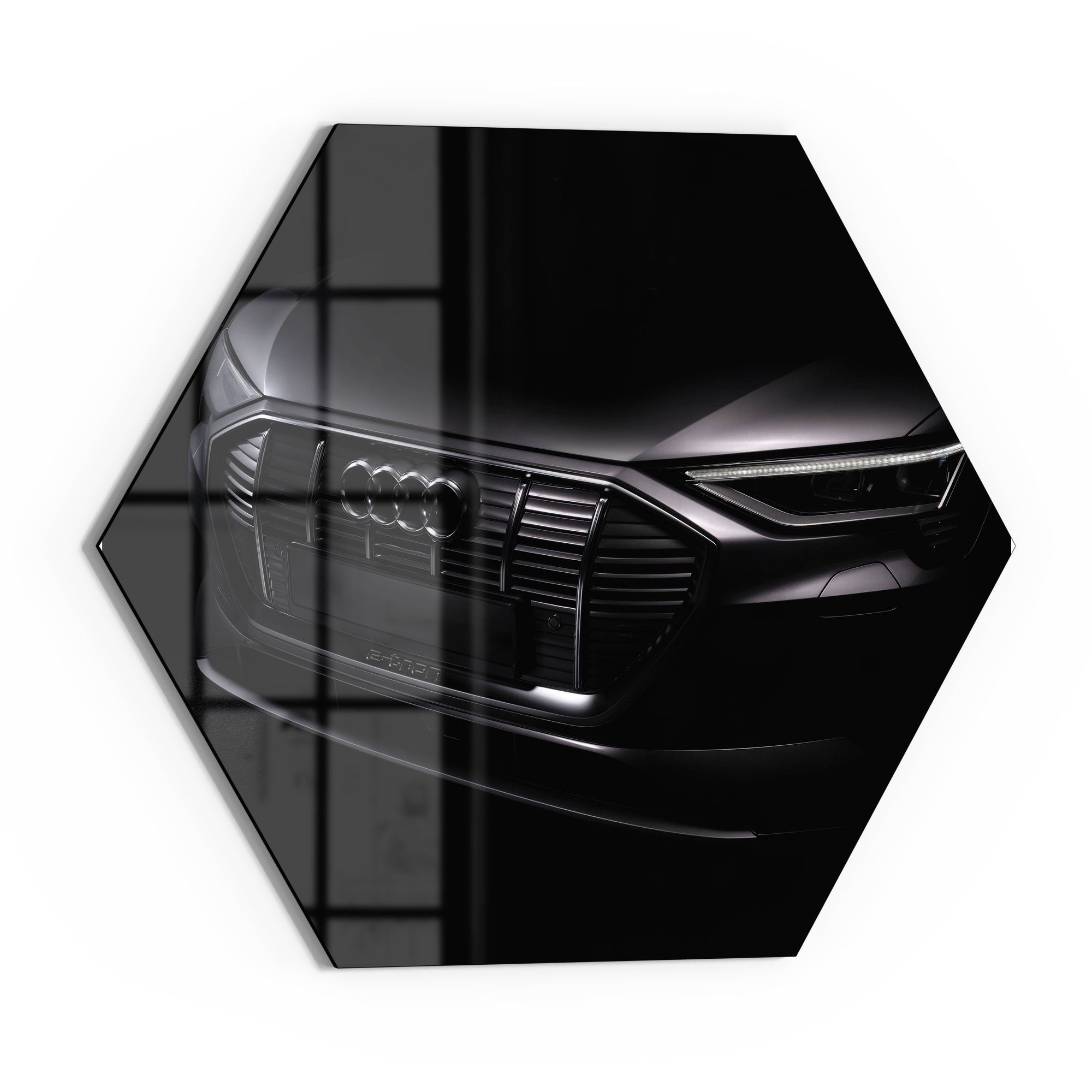 DEQORI Glasbild 'Audi Frontalaufnahme', 'Audi Frontalaufnahme', günstig online kaufen