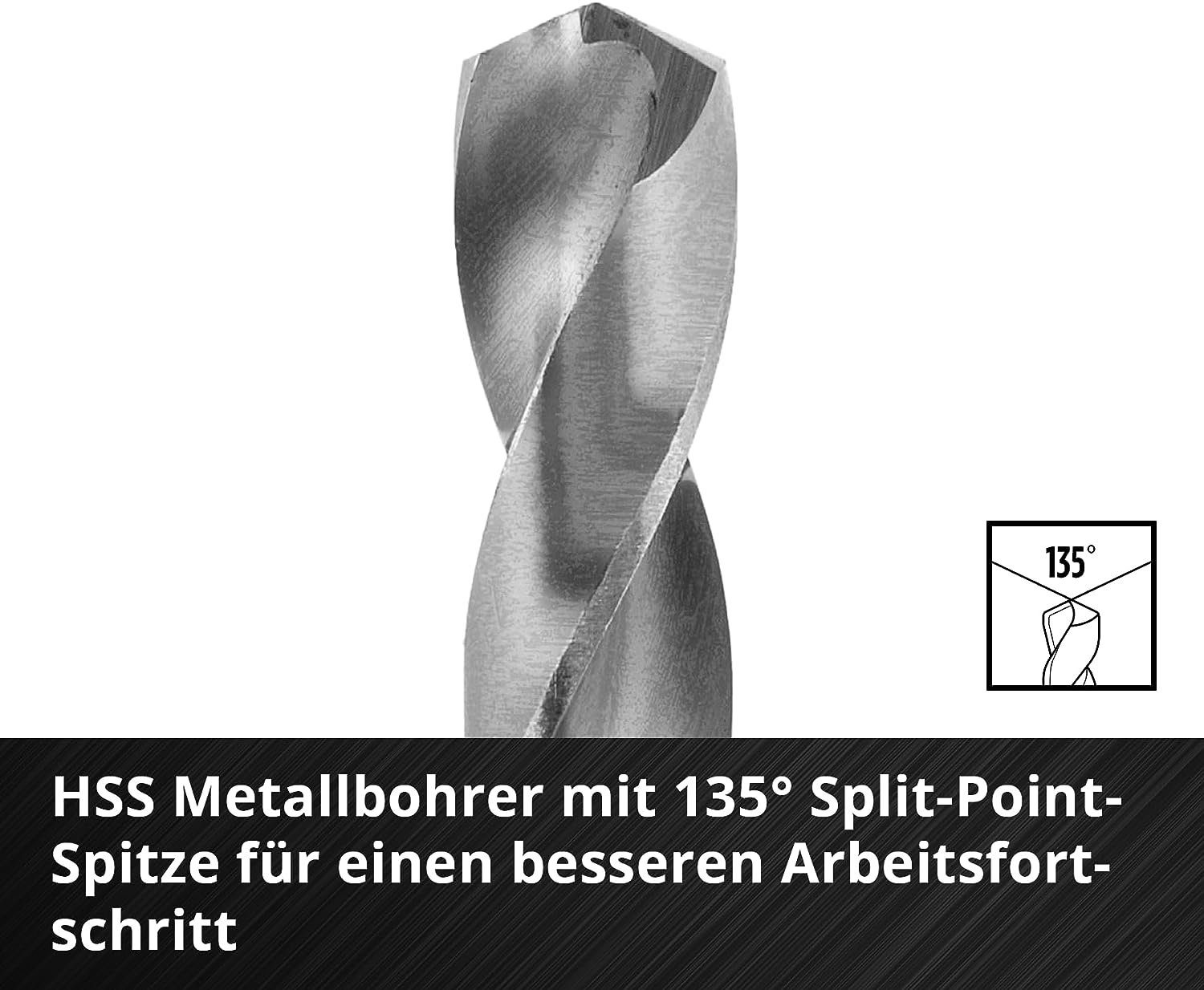Bohrer-Set, und Einhell Metallbohrer M-CASE E Holz, 16-tlg. Stein, Bitset, 6.3 Schaft mit Bohrer-