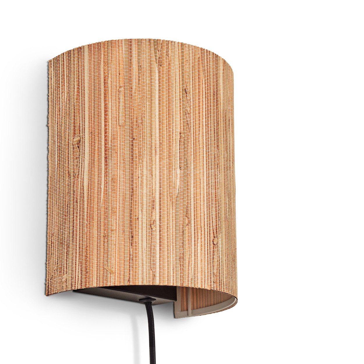 hofstein Wandleuchte Wandlampe aus Metall/Seegras in günstig online kaufen