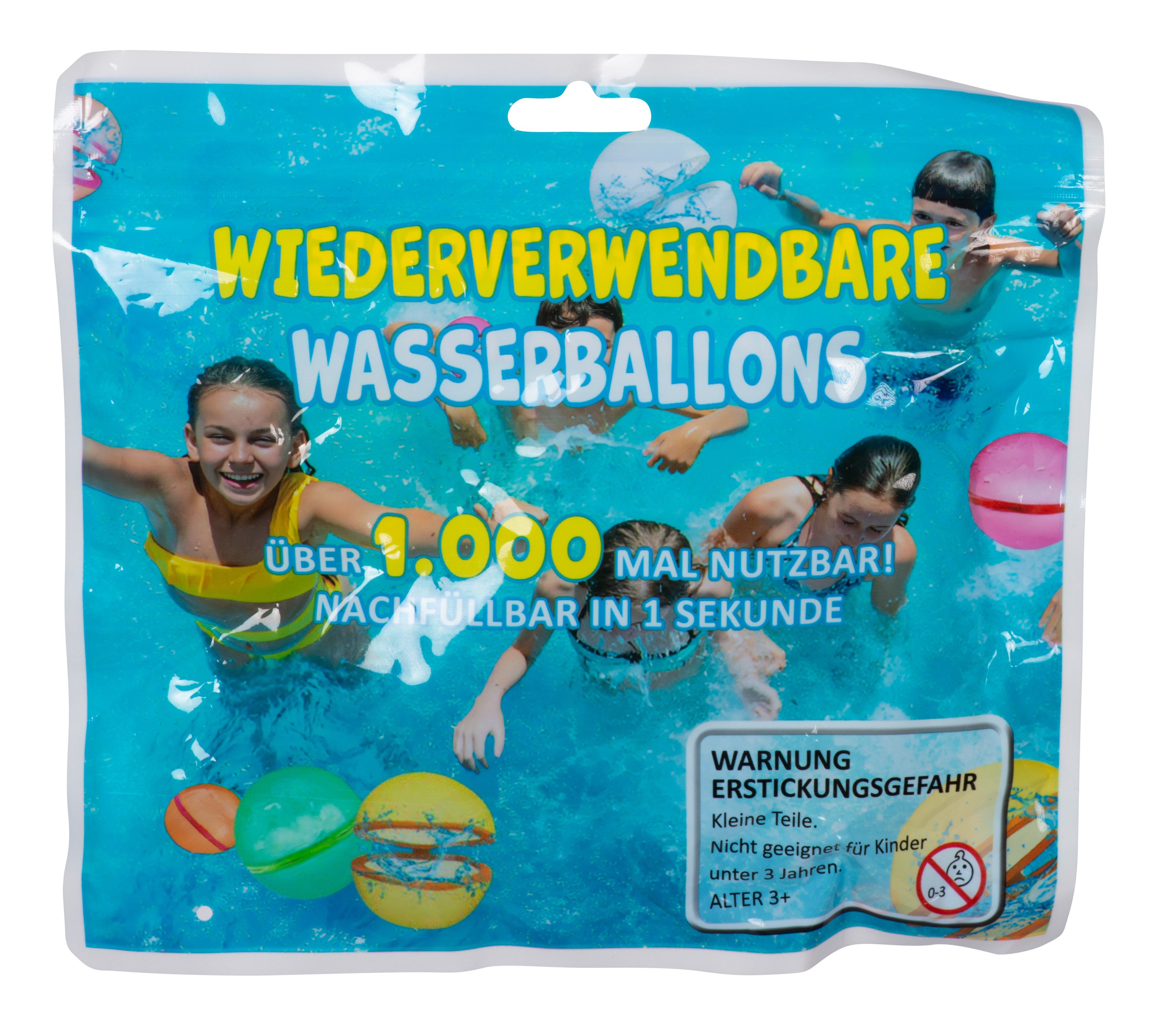 ak tronic Badespielzeug Happy Water Bombs - magnetische Wasserballons - 6er Set Vol. 2 (NEU &