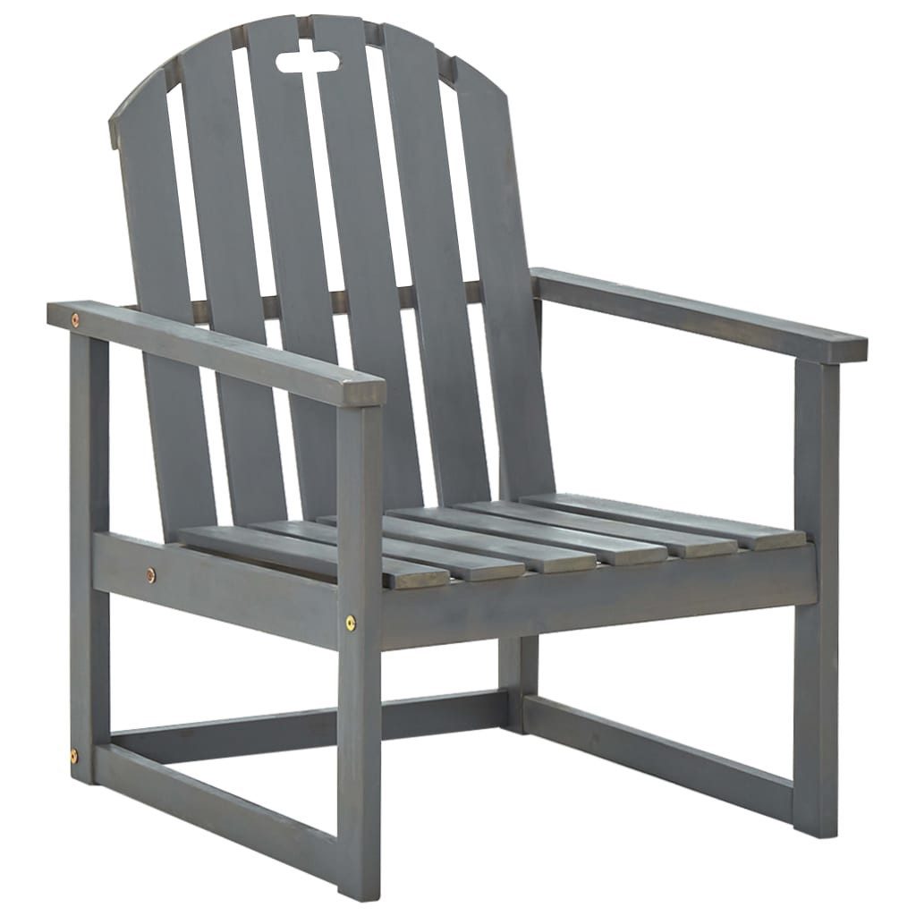 vidaXL Gartenstuhl Garten-Armlehnstühle 2 Stk. Grau günstig online kaufen