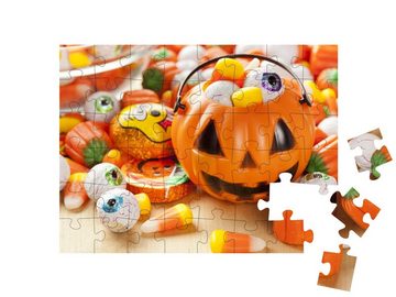 puzzleYOU Puzzle Spooky Halloween Süßigkeiten, 48 Puzzleteile, puzzleYOU-Kollektionen Festtage