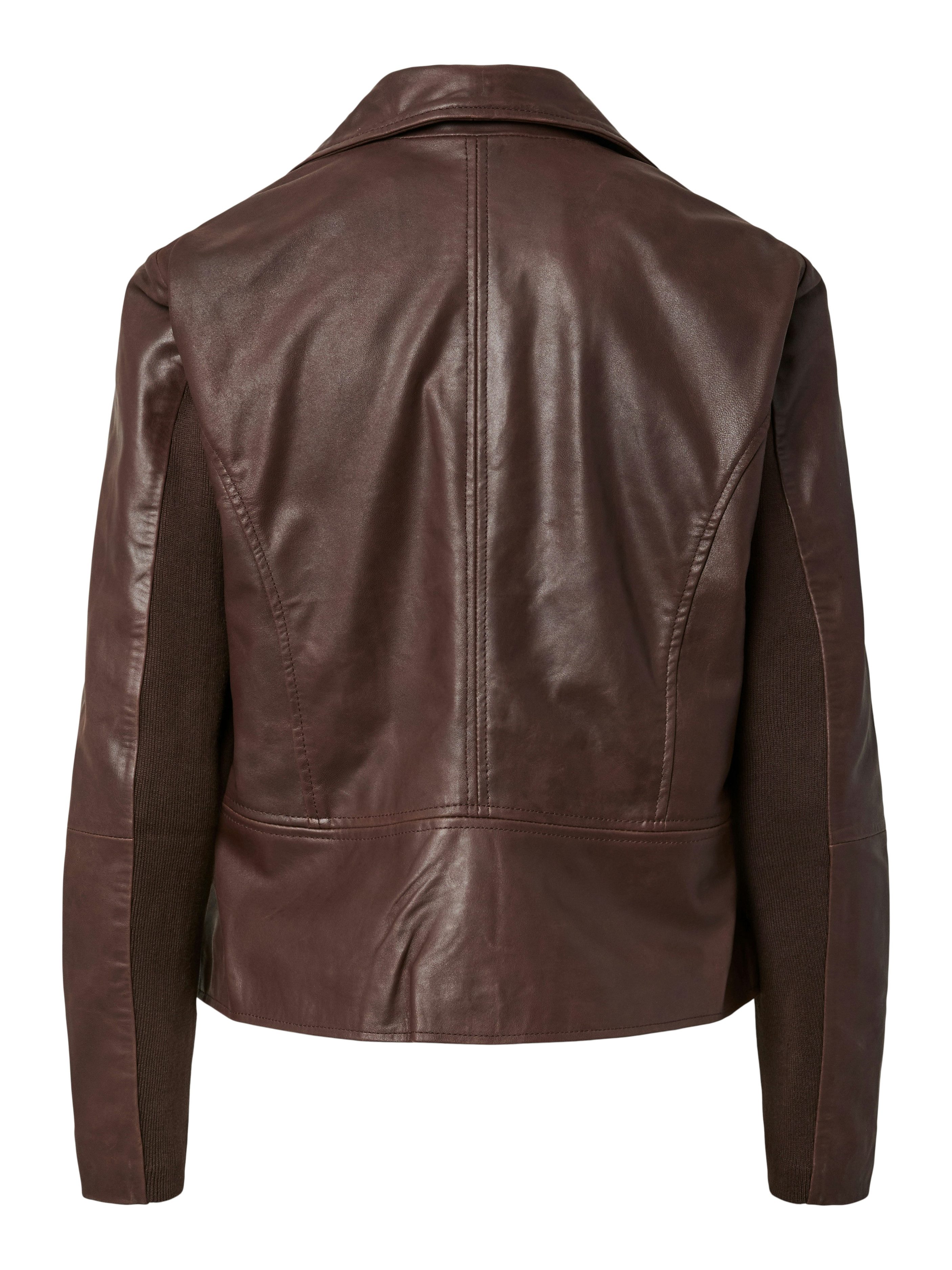 Y.A.S Lederjacke YASSOPHIE LEATHER JACKET mit Biker Details – Bild 5 von 5