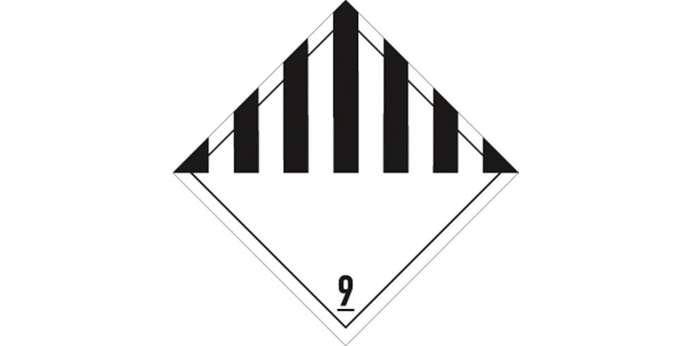 Thumbnail - König Werbeanlagen Hinweisschild Gefahrzettel Klasse 9, Folie, 100x100 mm
